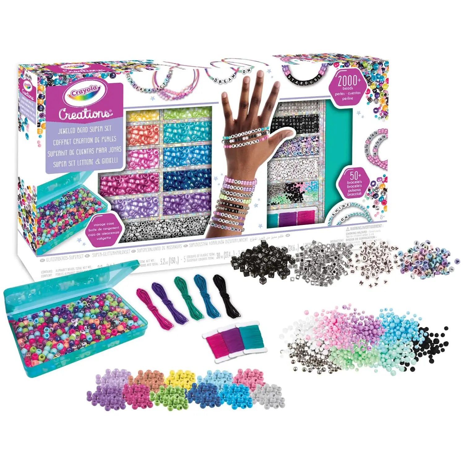 Crayola Super Set Lettere E Perline Creations - creatività