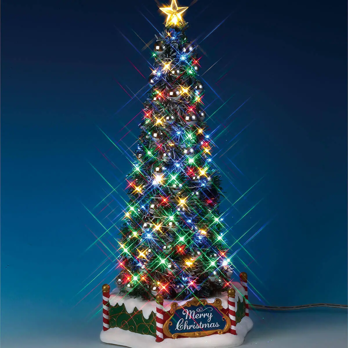 Nuovo Albero di Natale Maestoso: Illumina le Tue Festività - scene e villaggi