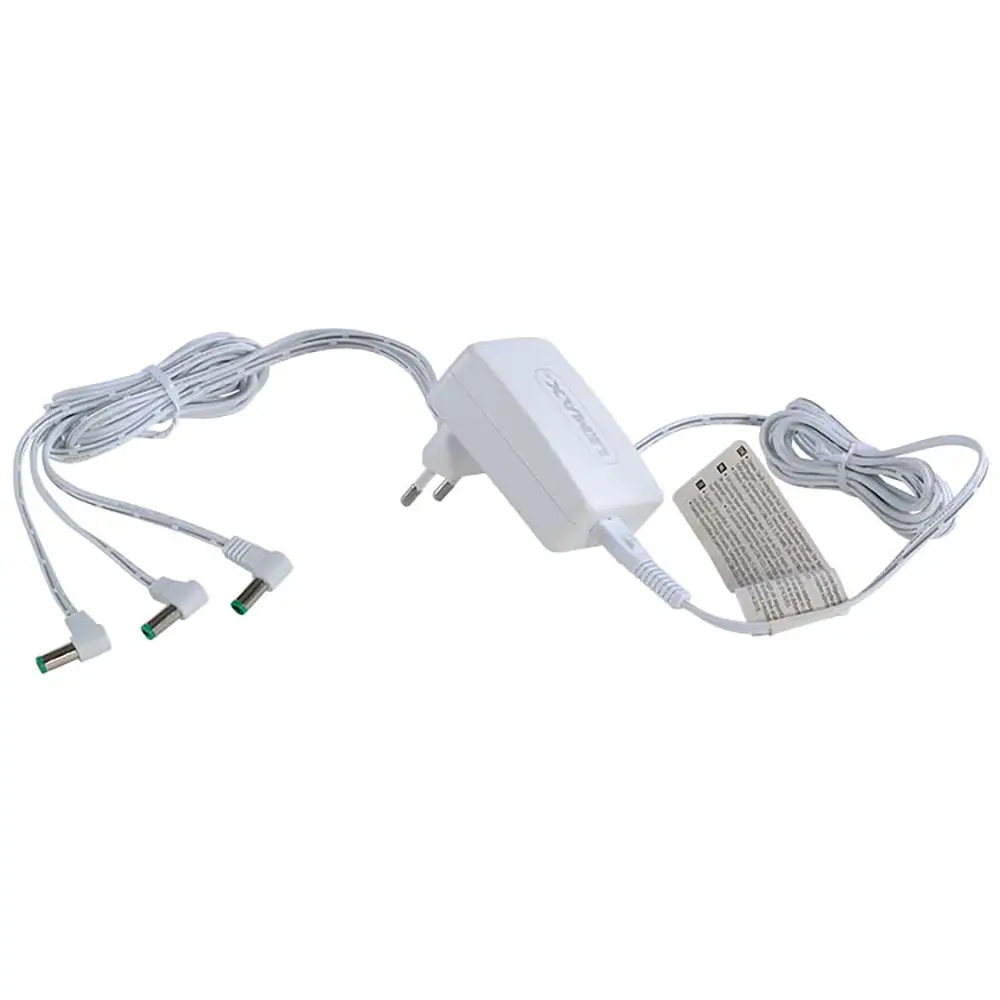 Lemax Expansion Adaptor 94564 – Alimentatore 4,5 V Bianco a 3 Uscite con Spina Fissa GS - scene e villaggi
