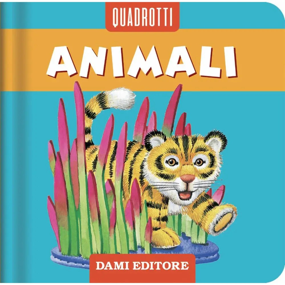 Quadrotti – Animali: Libro Illustrato per Bambini 0-3 Anni - Prima biblioteca