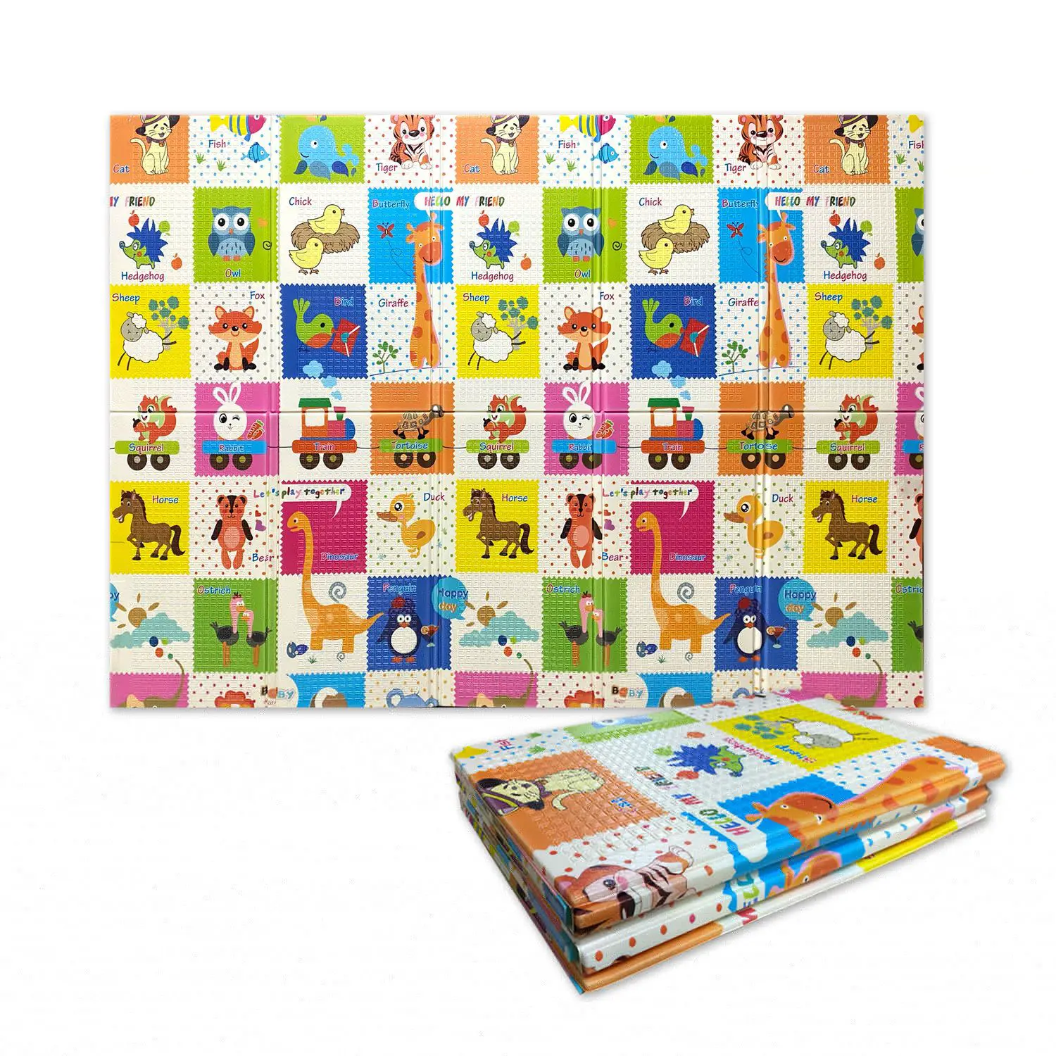 Maxi Tappeto Gioco Pieghevole Primi Passi – 200x150 cm - Spessore 1 cm - Primi giochi