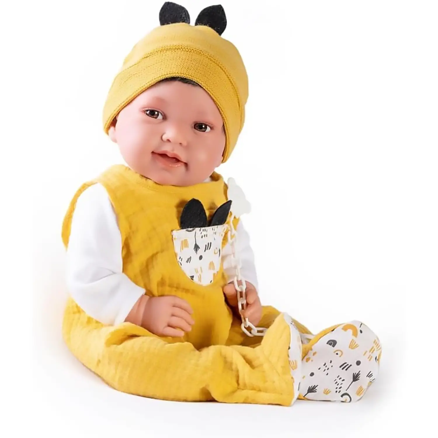 Bambola Newborn con Berretto e Cuscino - Bambola Neonato 42 cm - Bambole e accessori