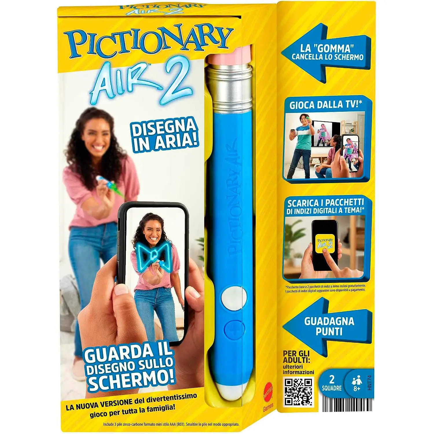 Pictionary Air 2 HNT74 – Gioco di Disegno Interattivo per Bambini e Famiglie - Giochi di società