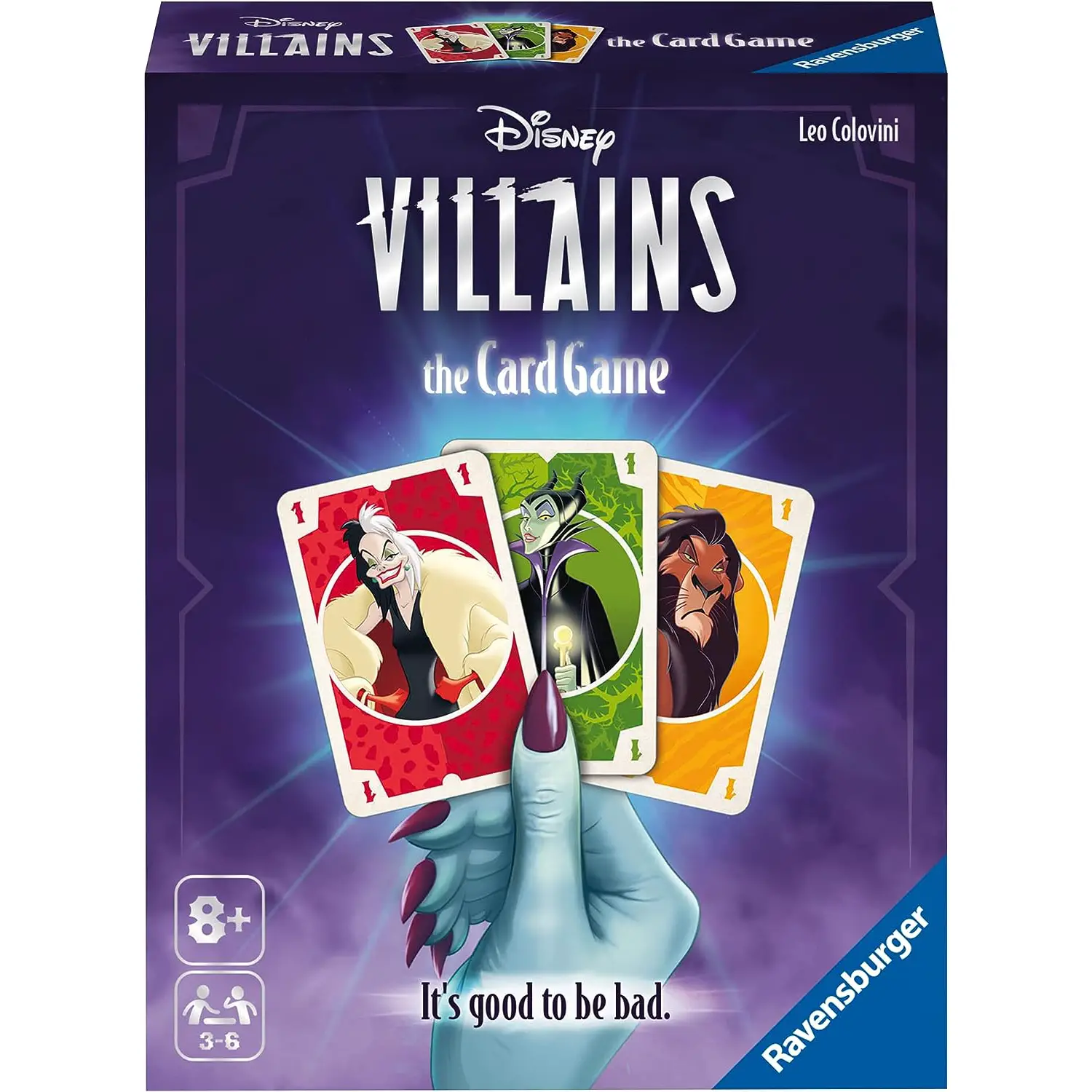 Disney Villains, Gioco di Carte per Tutta la Famiglia - Giochi di società