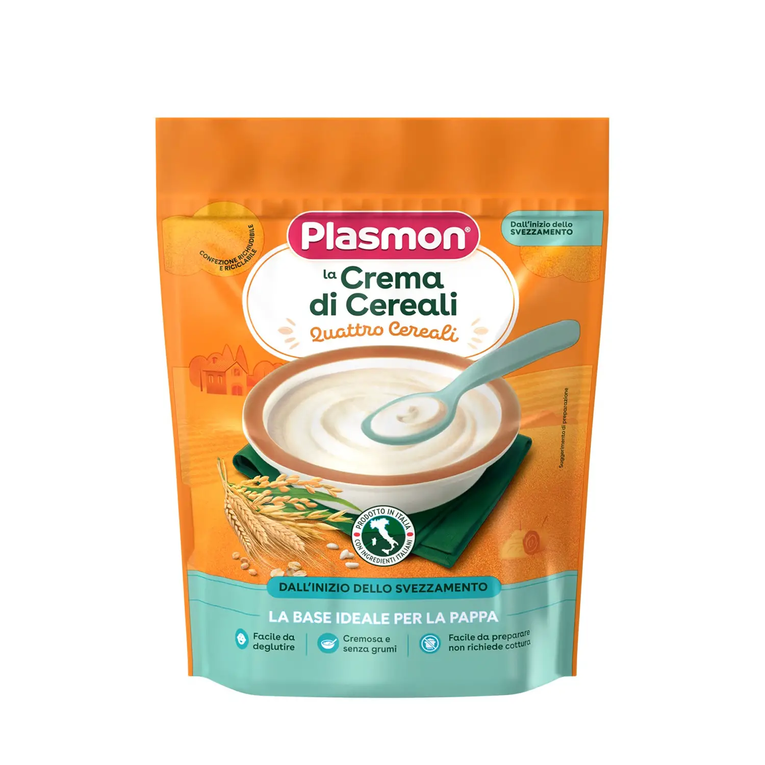 Cereali Plasmon gr. 200 Crema 4 Cereali - farine e creme