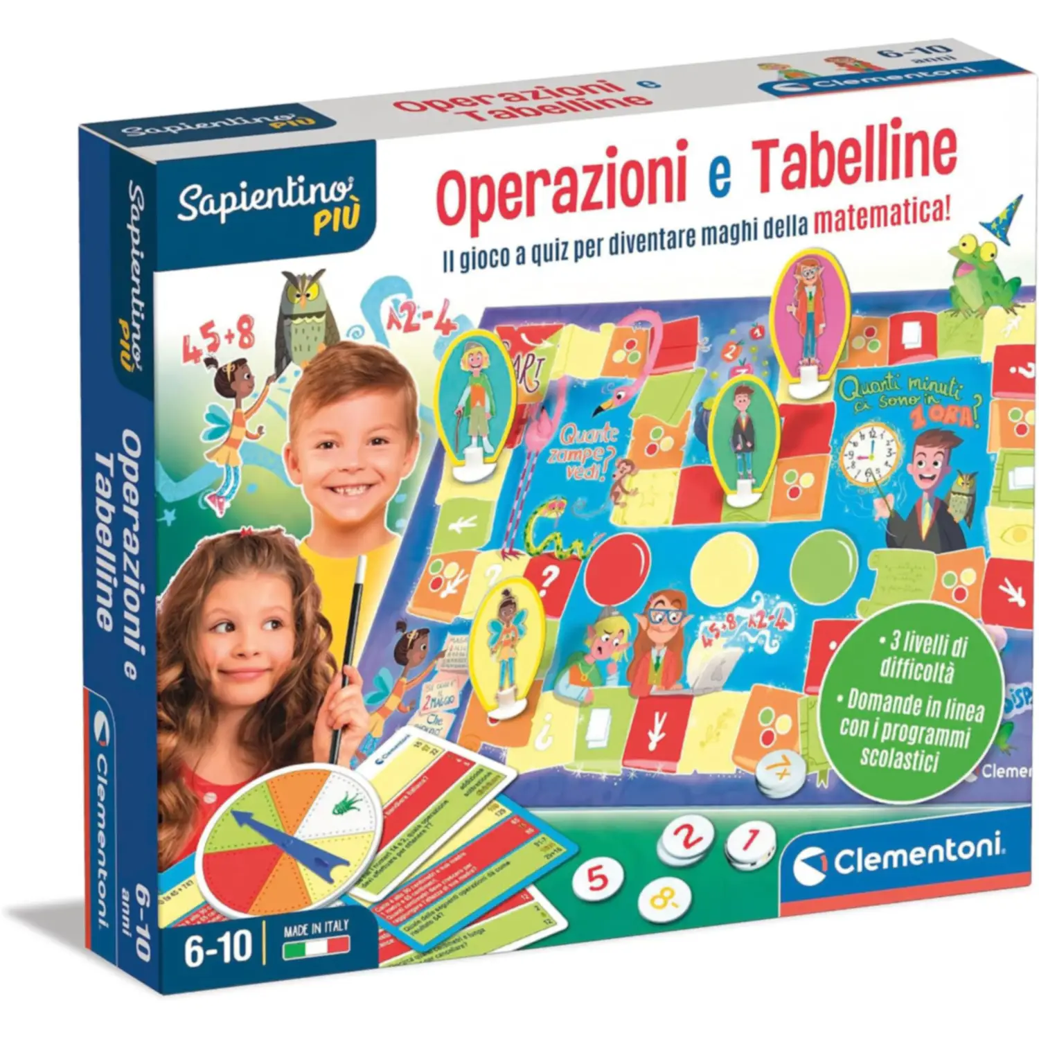 Clementoni Sapientino Più Aritmetica Divertente - Gioco di Matematica - sapientino