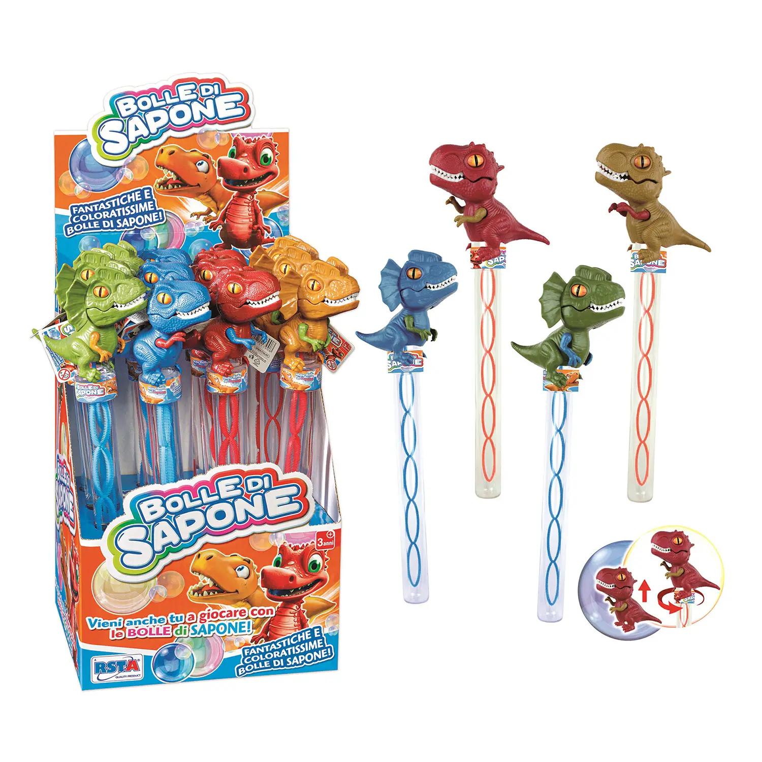 Spada Bolle Di Sapone Dino 135 Ml - Giochi acqua e sabbia