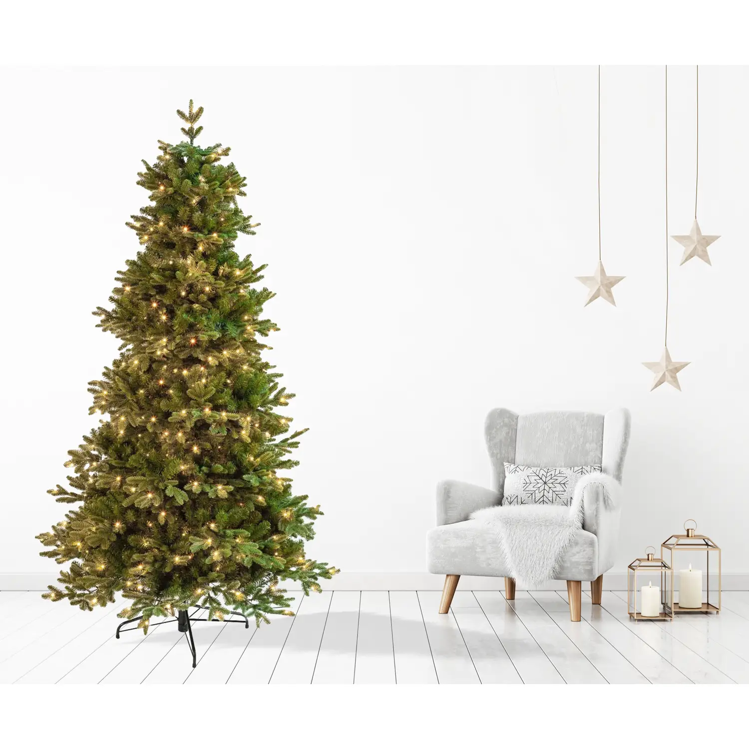Albero di Natale King Peak Poly+PVC con Bluetooth - alberi