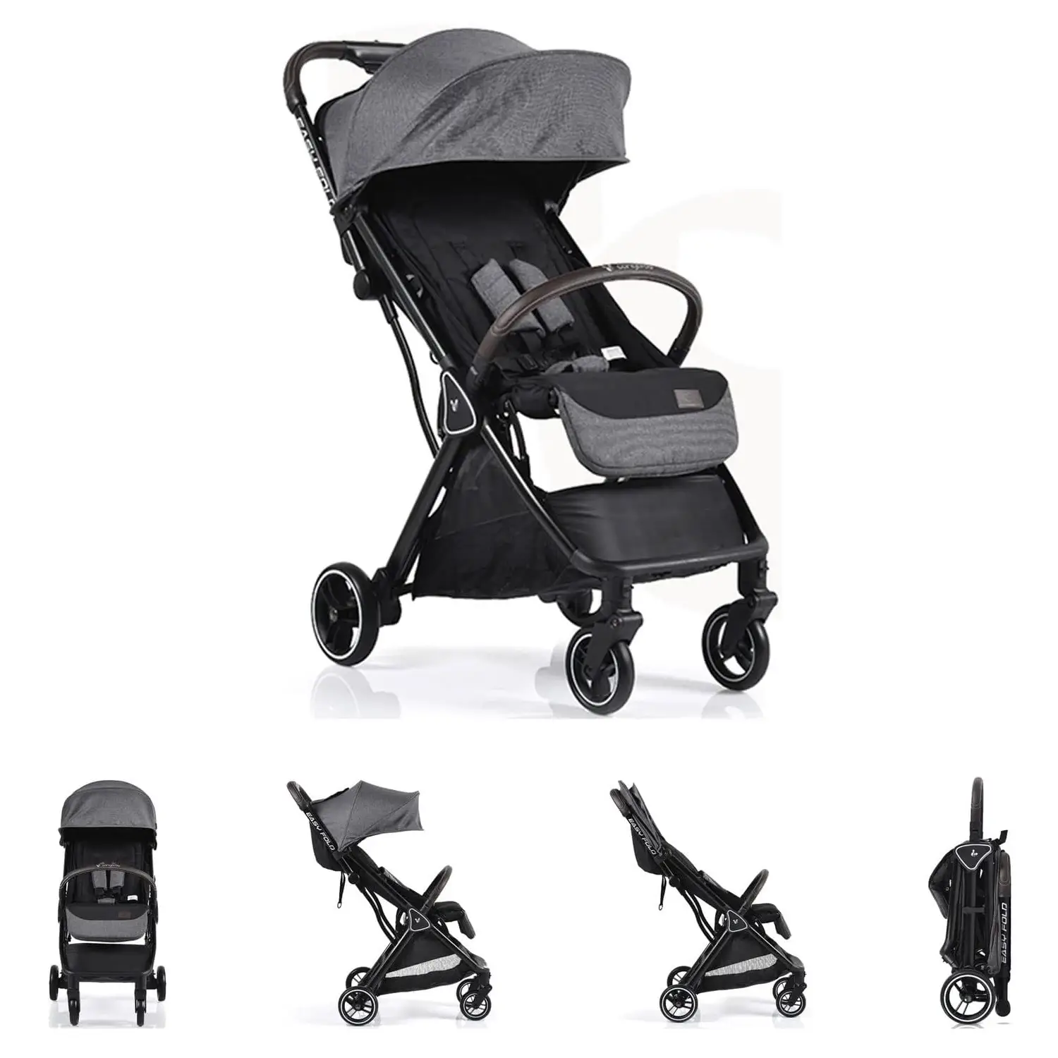 Passeggino Easy Fold Grey - passeggini compatti