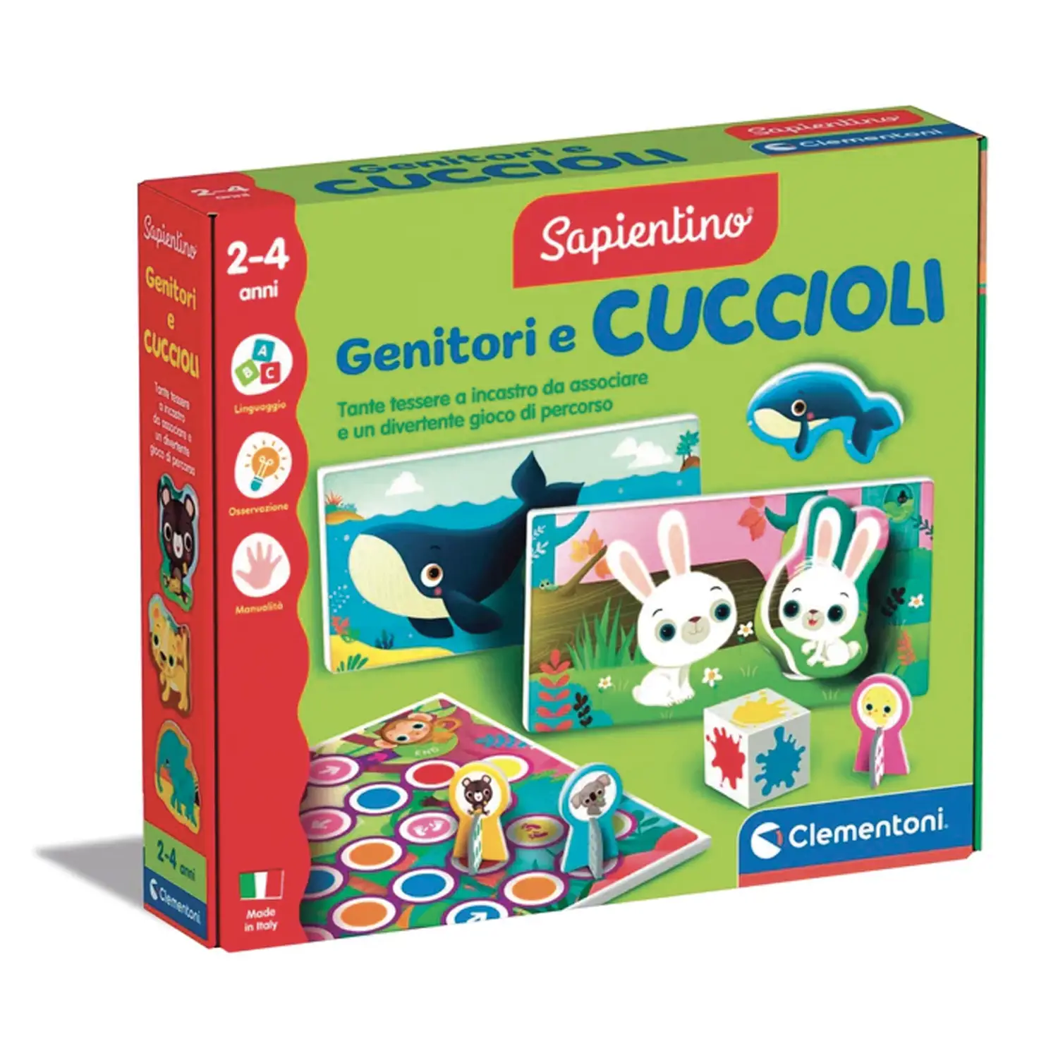 Clementoni Sapientino Genitori e Cuccioli - Gioco Educativo - sapientino
