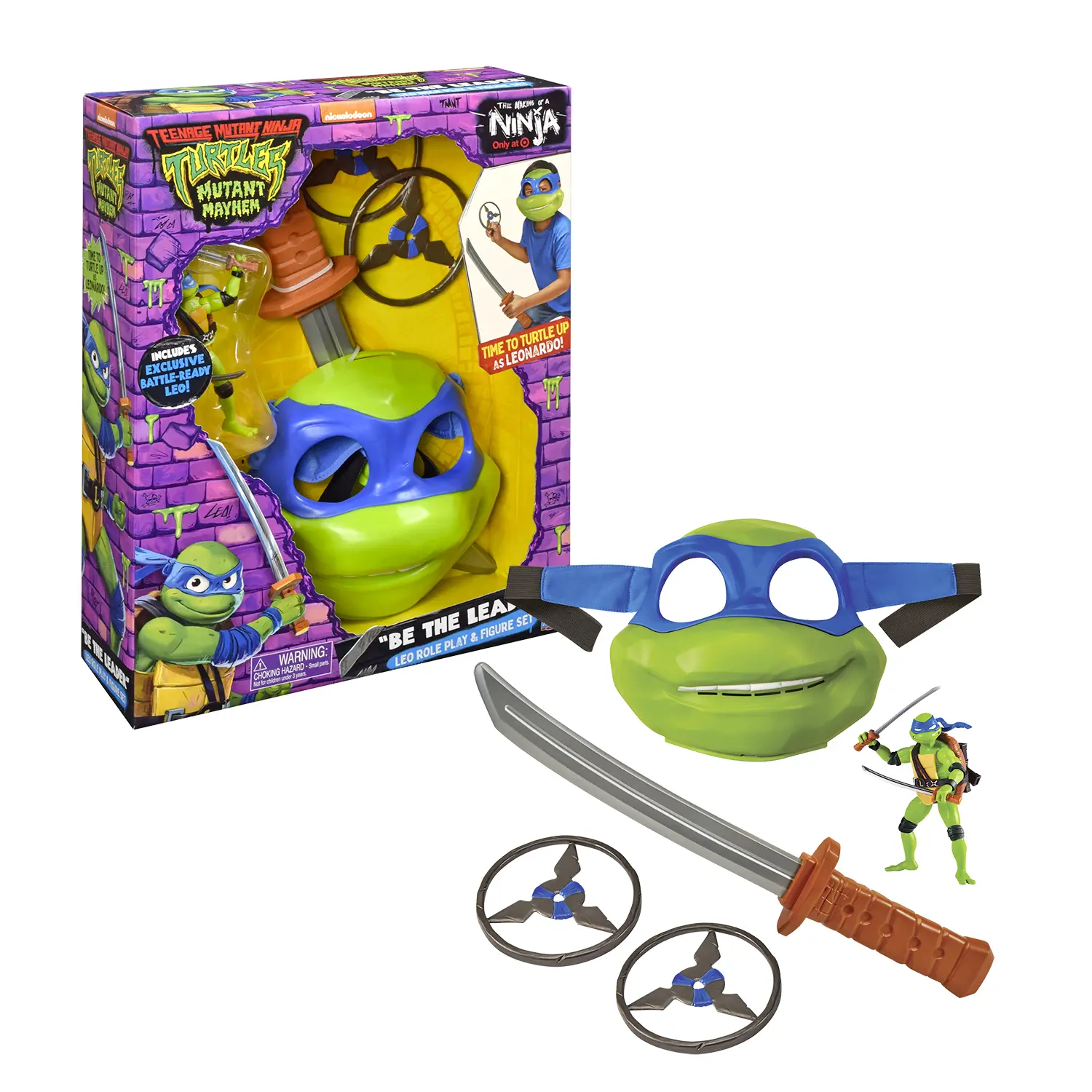 Ninja Turtles Roleplay Set Deluxe Per Travestimento - action figures ed accessori