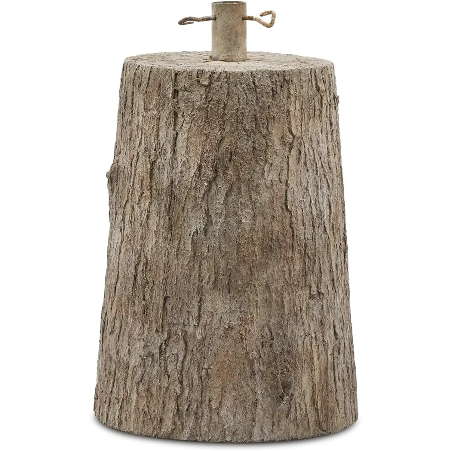 Base Tronco per Pino Natale 13kg H43xD32cm Legno Naturale - basi albero