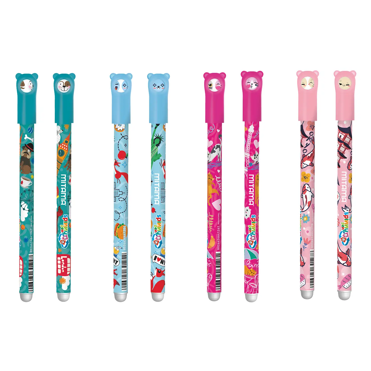 Mitama Set Due Penne Cancellabili Spinny Pen P. 0.7 - cancelleria