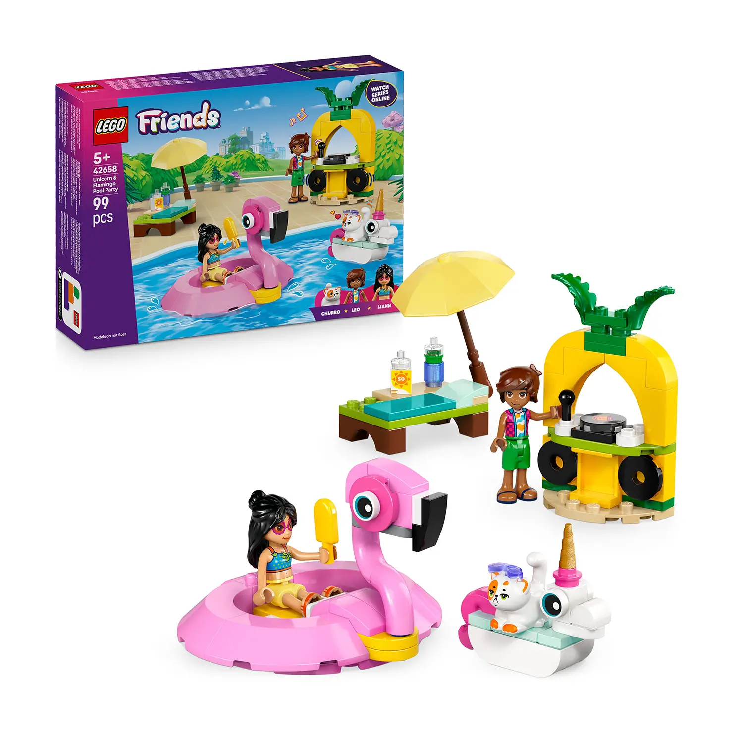 Lego Friends Pool Party con Unicorno e Fenicottero 42658 - lego