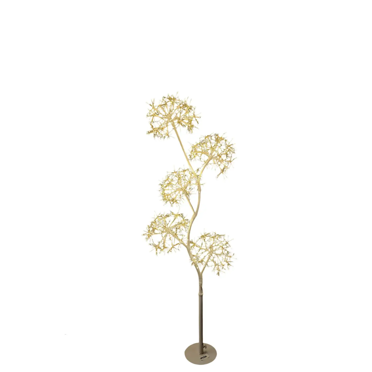 Albero Ramo Bianco 5 Sfere H120 cm 1200 MicroLED - alberi led di design