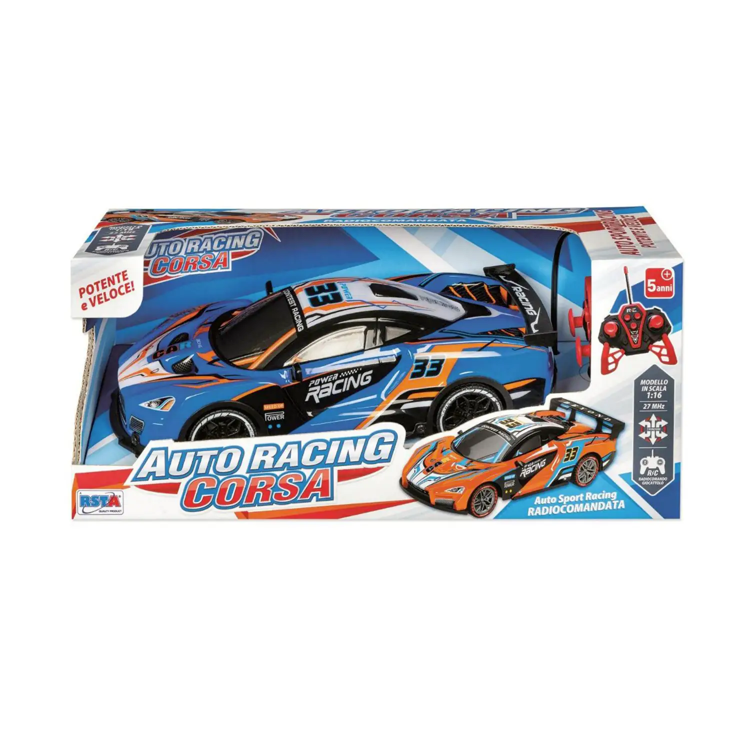 Auto Radiocomandata Sport Racing Scla 1:16 Assortita - radiocomandi