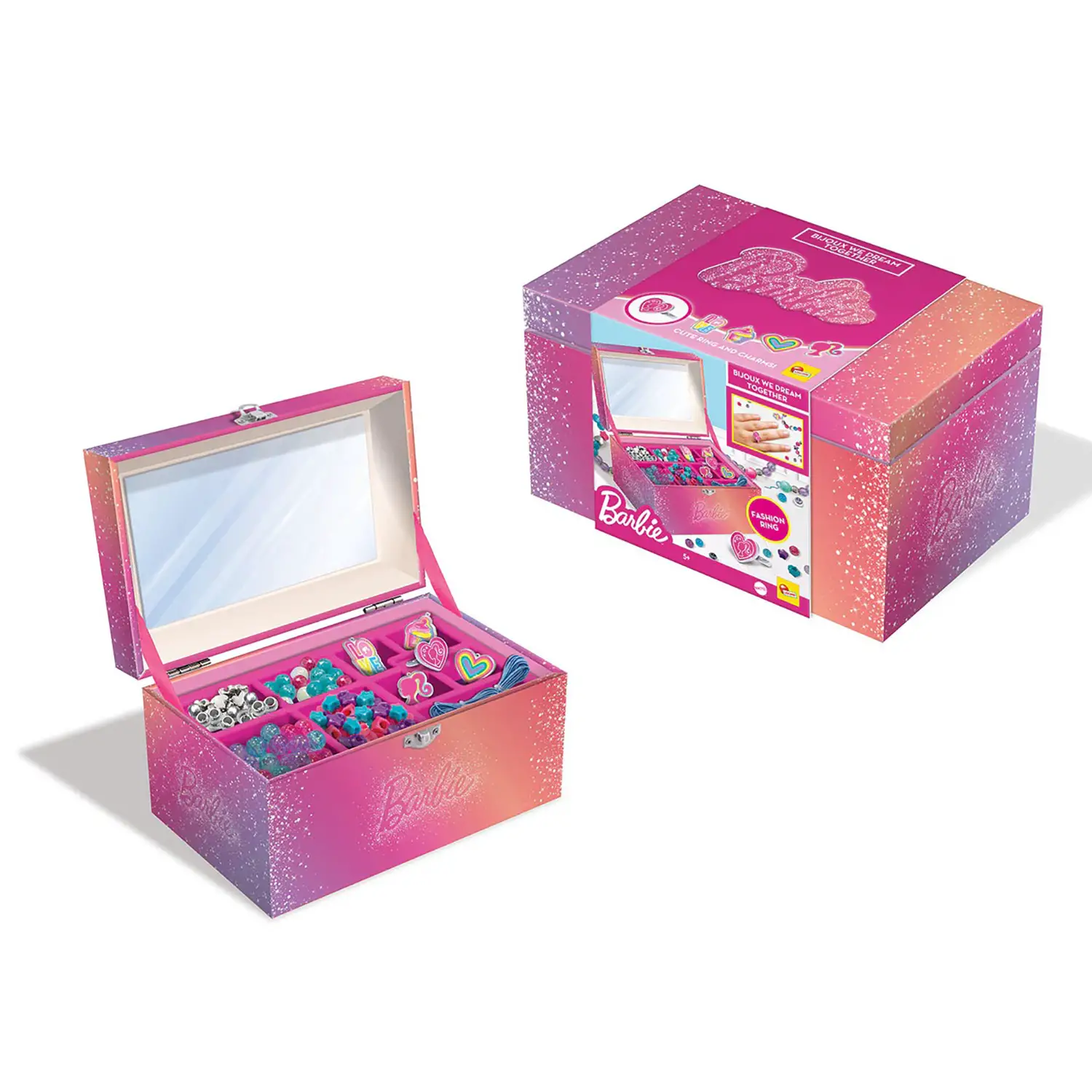 Barbie Bijoux We Dream Together – Portagioie con Perline e Charms - creatività