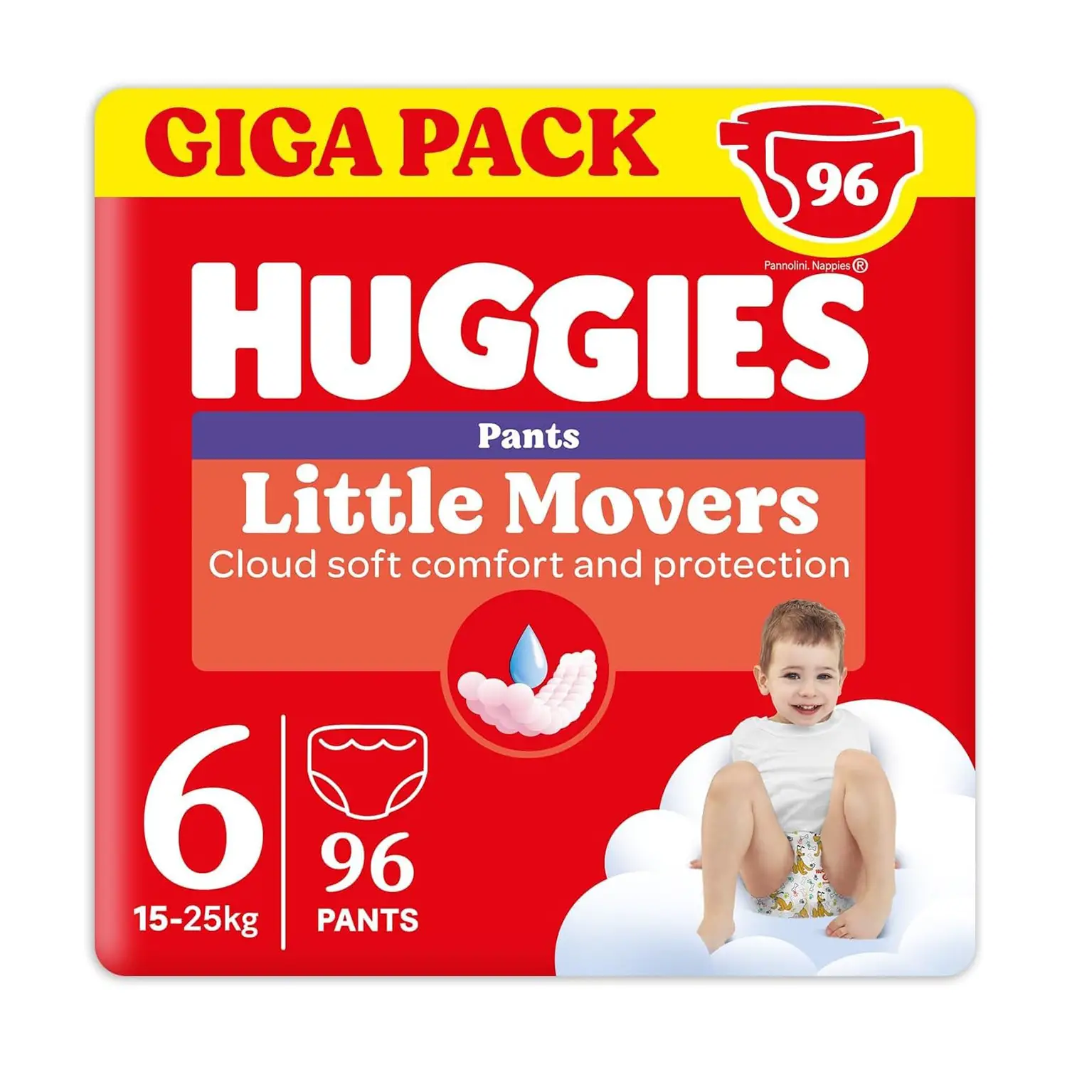 Huggies Little Movers Mutandina Taglia 6, 96 Pannolini Disney - pannolini e salviettine