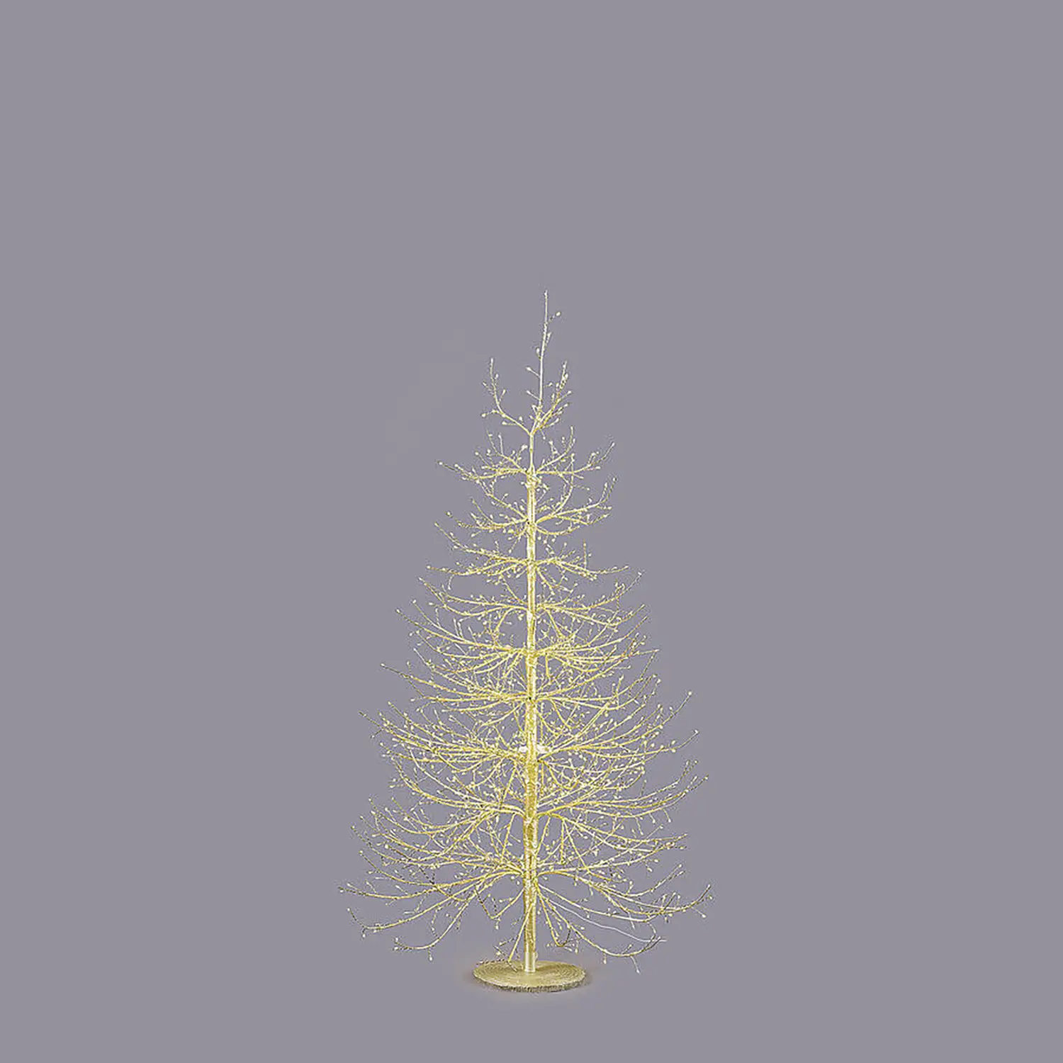 Albero di Natale Faggio Rich con 1440 Microled Oro H150cm - alberi led di design