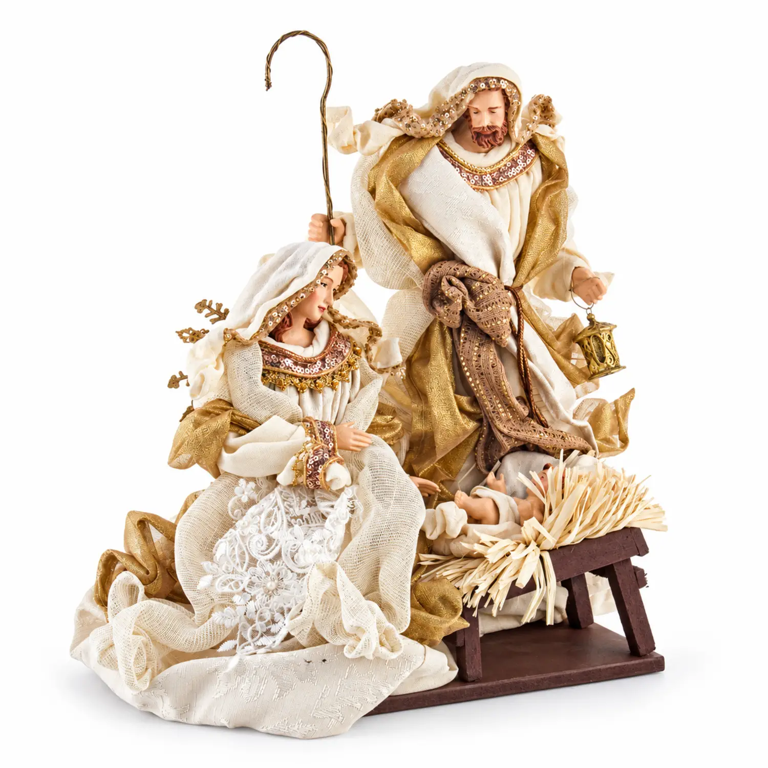 Sacra Famiglia Fastosa Champagne Natale - presepi
