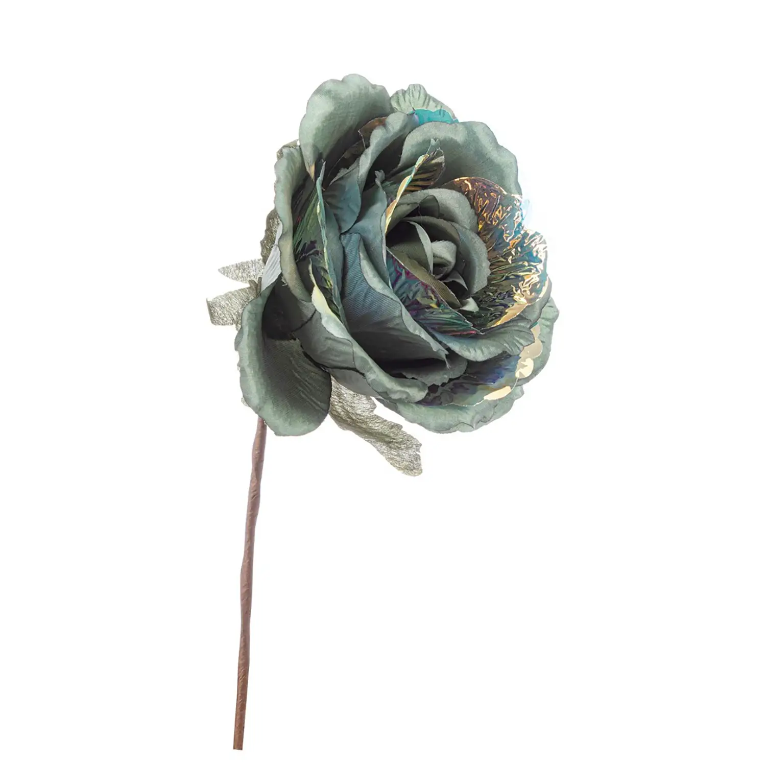 Pick Rosa Jayde Decorazione Natalizia Verde Iridescente - fiori e ghirlande