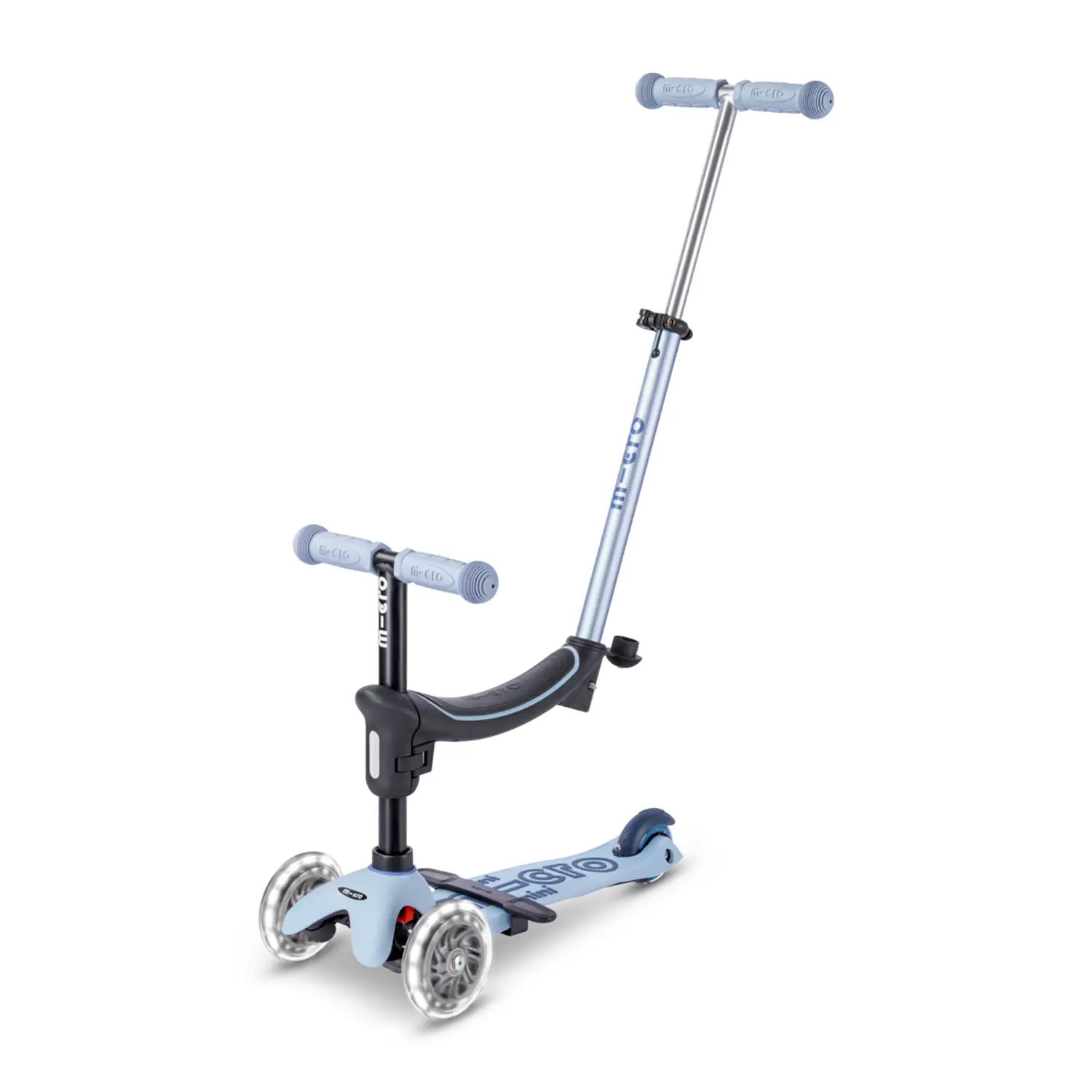 Monopattino Mini 2 Grow Deluxe Led Azzurro - monopattini