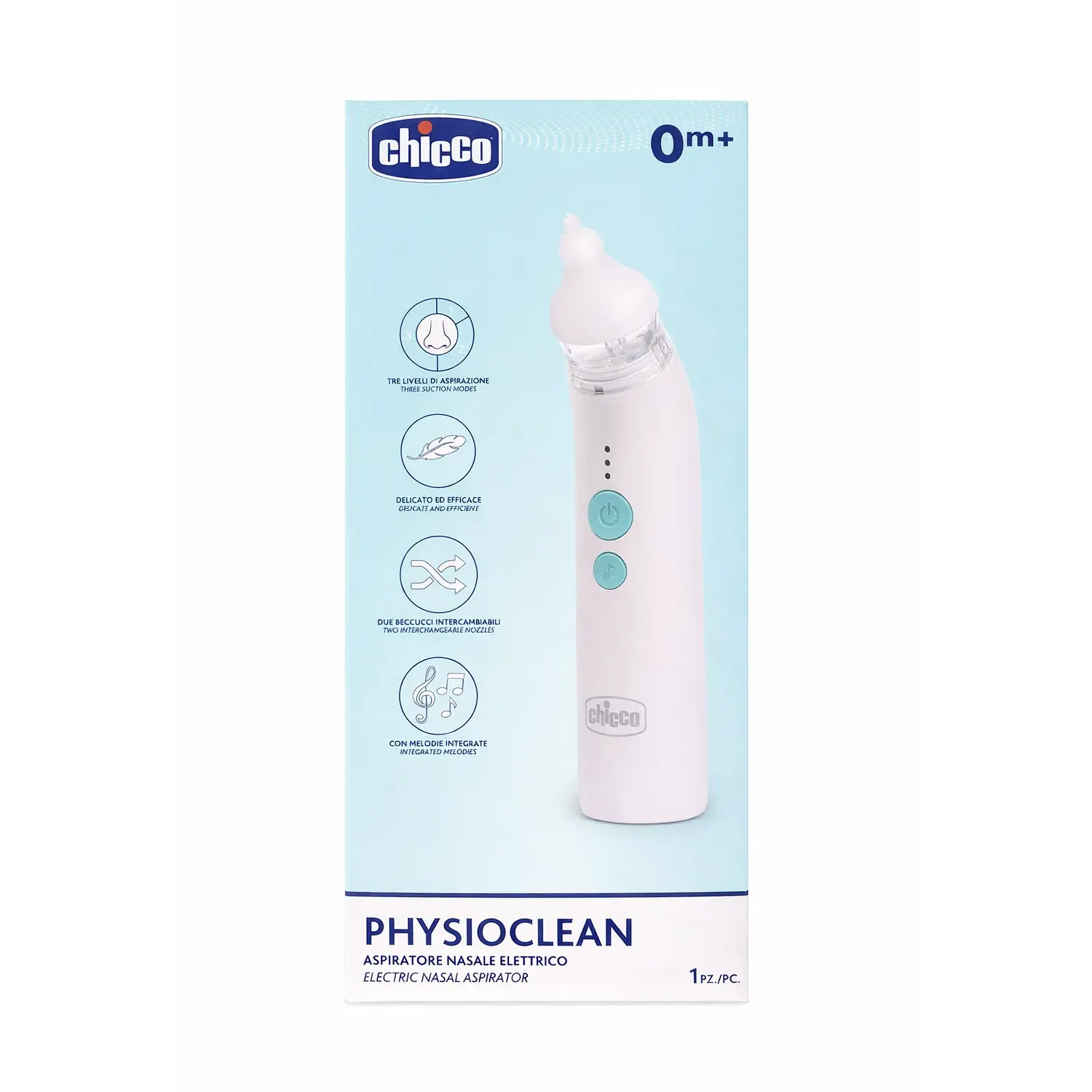 Aspiratore Nasale Elettrico Physioclean Chicco Leggera - igiene