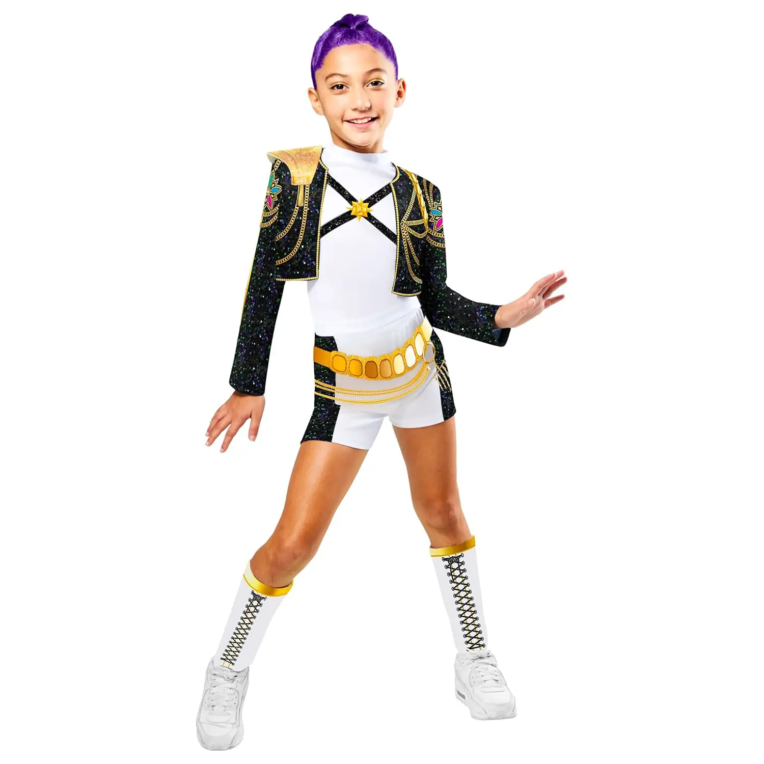 Costume K-Pop Rumi Gold Deluxe Taglia S (7/8 Anni) - abiti bambino e bambina