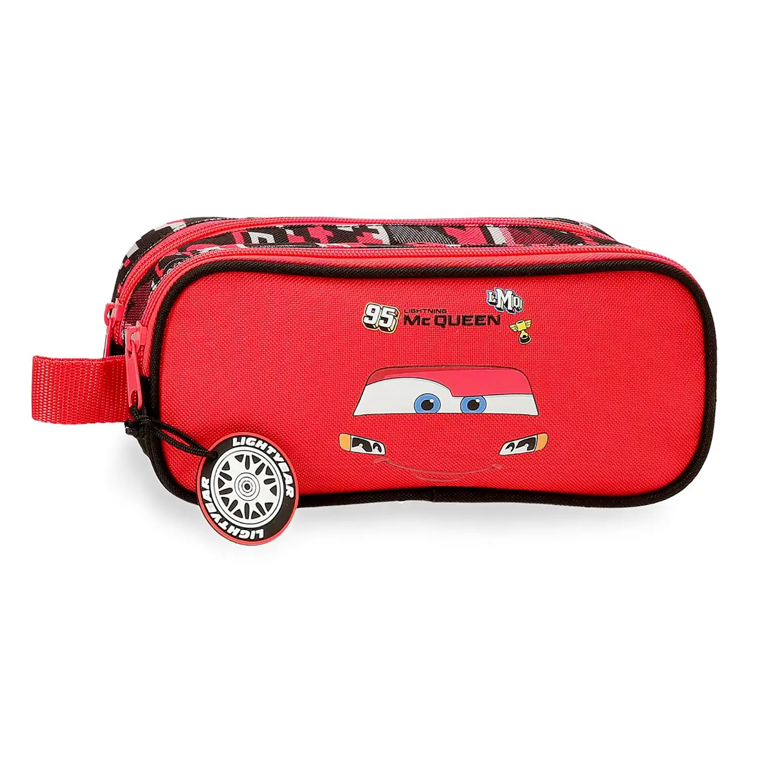 Cars Lightning McQueen Rosso Astuccio Bustina 2 Scomparti - bauletti tombolini bustine