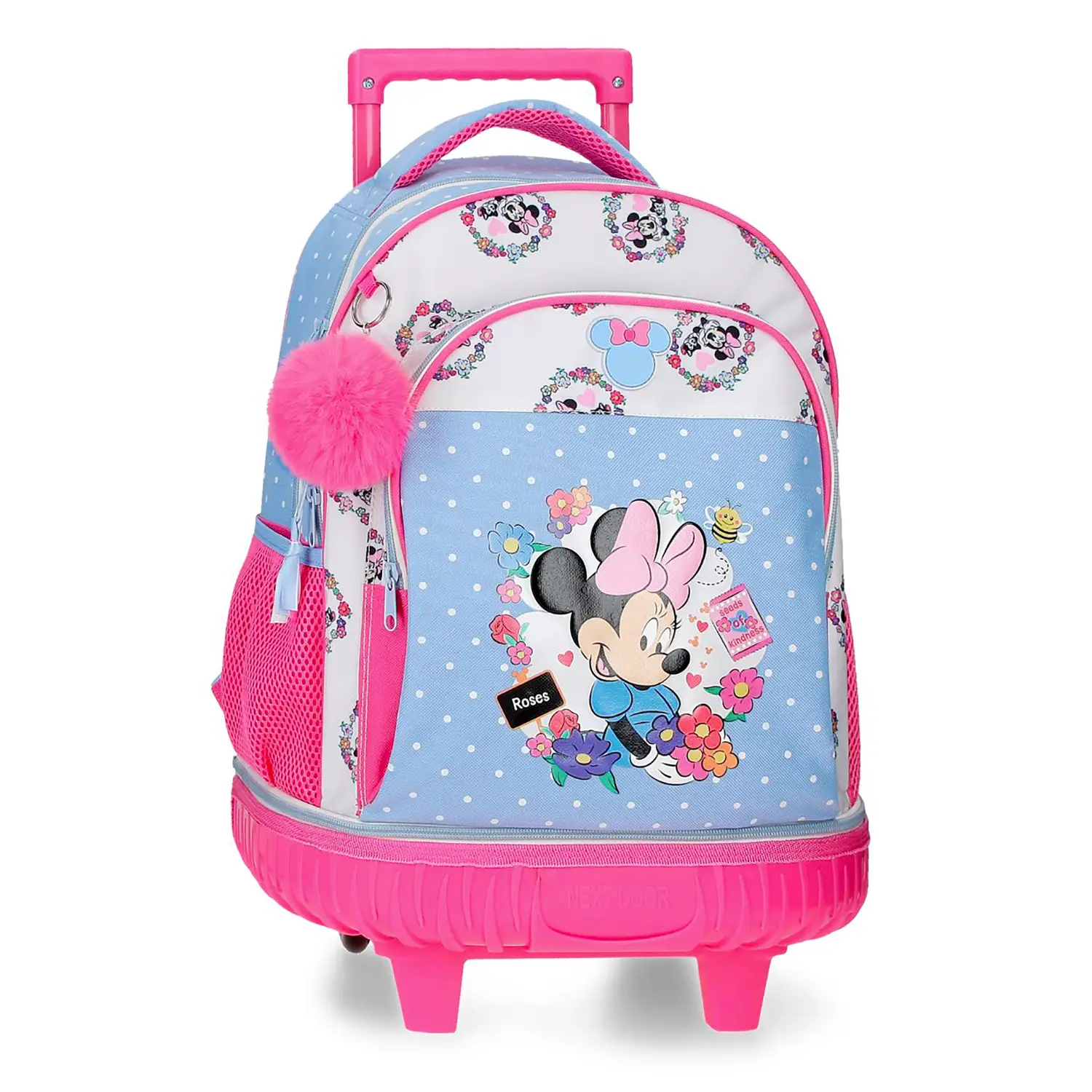 Minnie Flowers Con Carrellino 2 Ruote 45 Cm - valige e borse da viaggio
