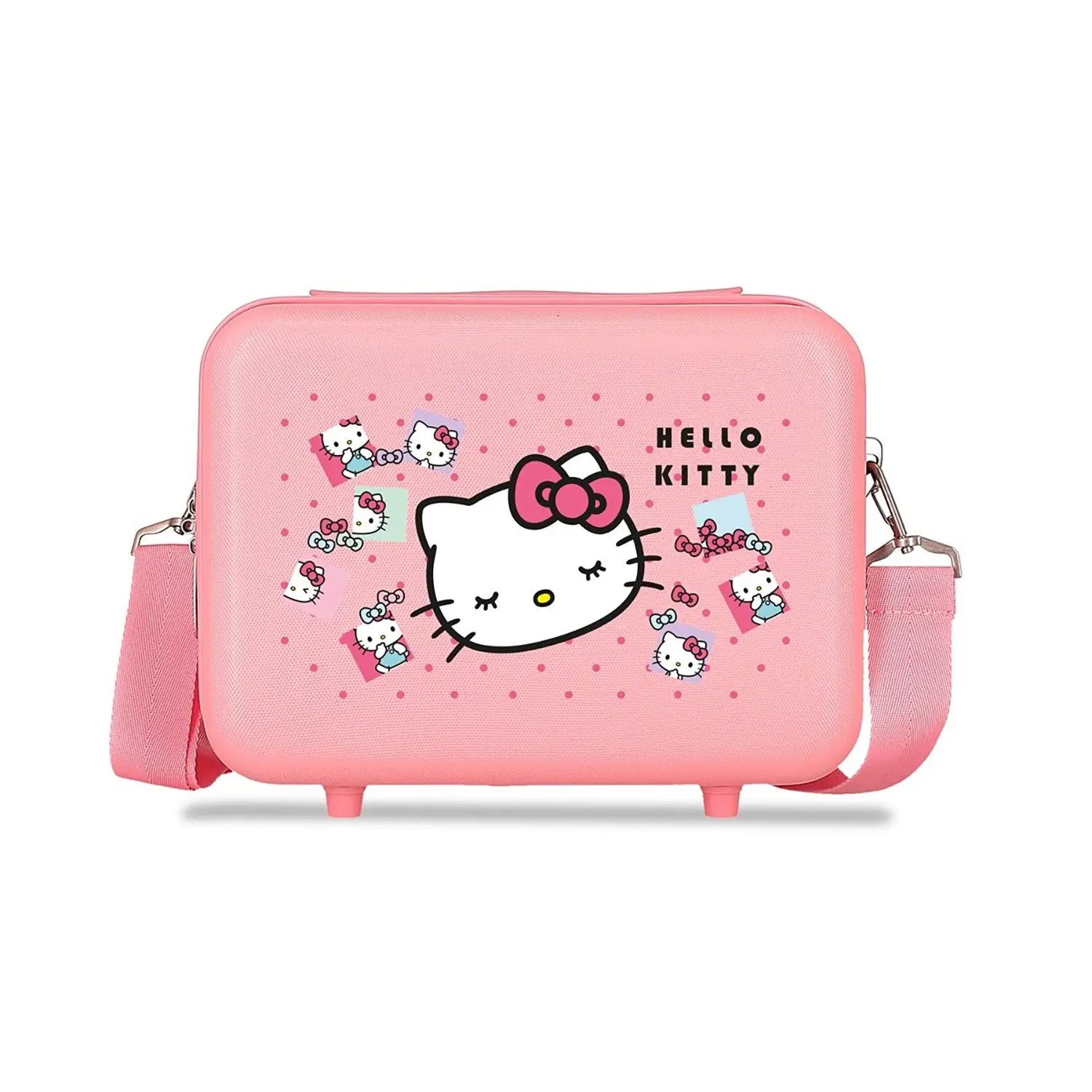 Beauty case ABS Hello Kitty Bows Rosa Sanrio - valige e borse da viaggio