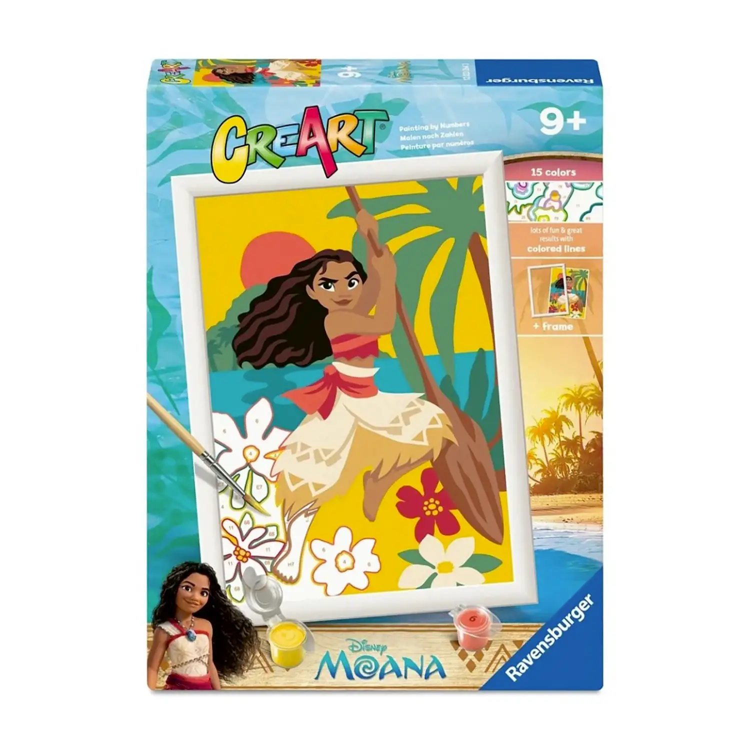 Ravensburger CreArt Vaiana Kit Pittura per Bambini 9+ Anni 25x18,3 cm - creatività