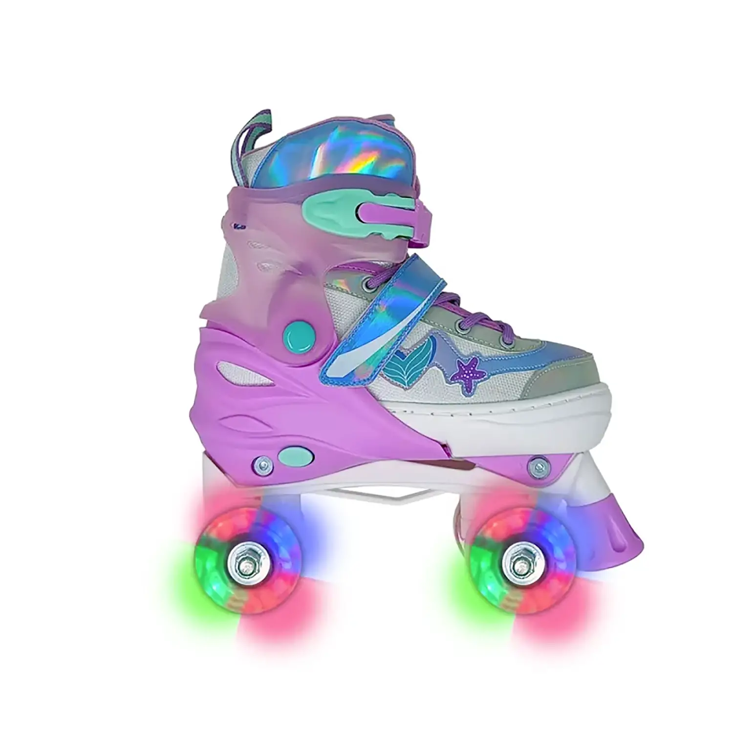Sport1 Pattino Mermaid Regolabili Con Ruote Led Taglia 30-33 - biciclette bambini