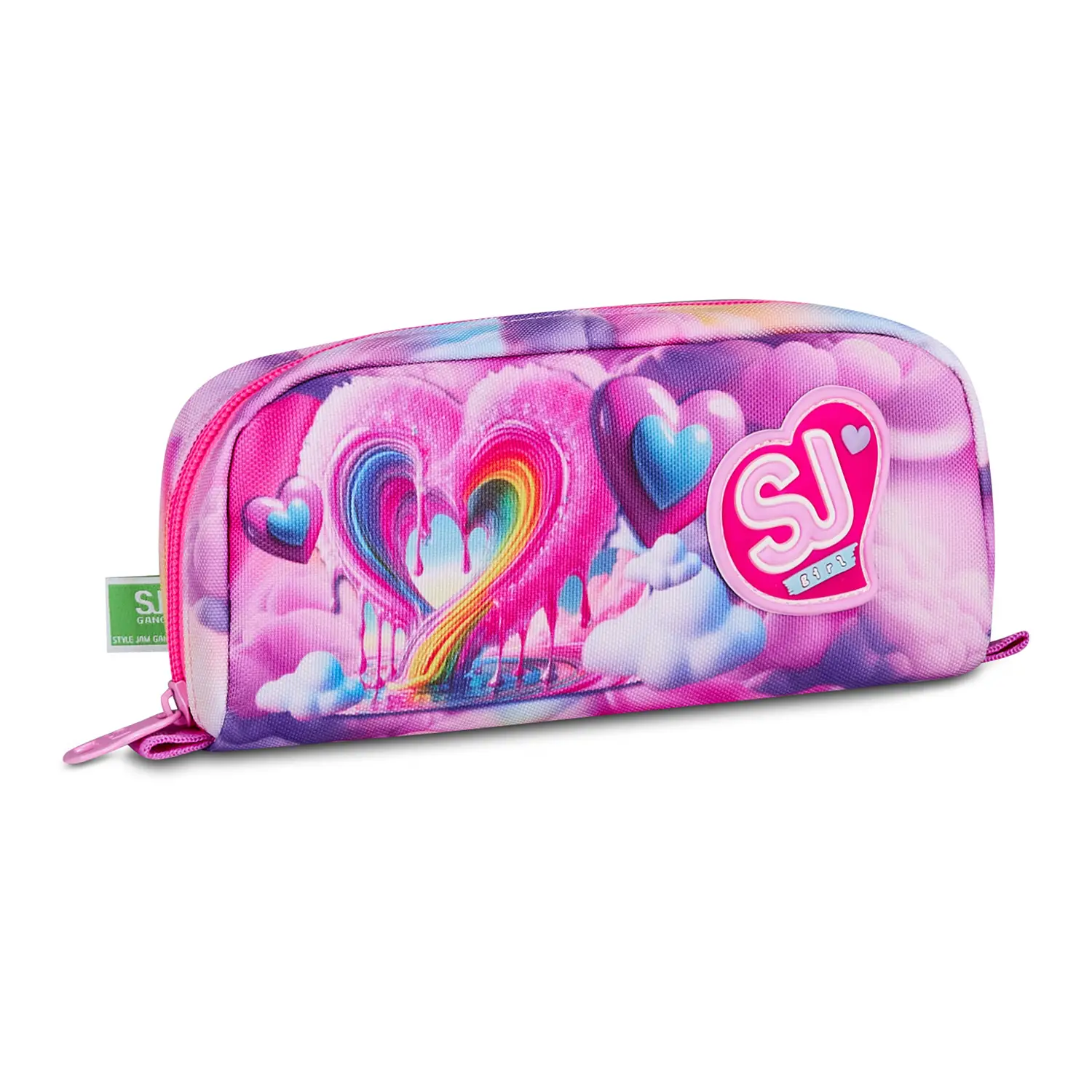 Bustina Portapenne SJ Gang Joyful Pins Girl Astuccio Zip - bauletti tombolini bustine