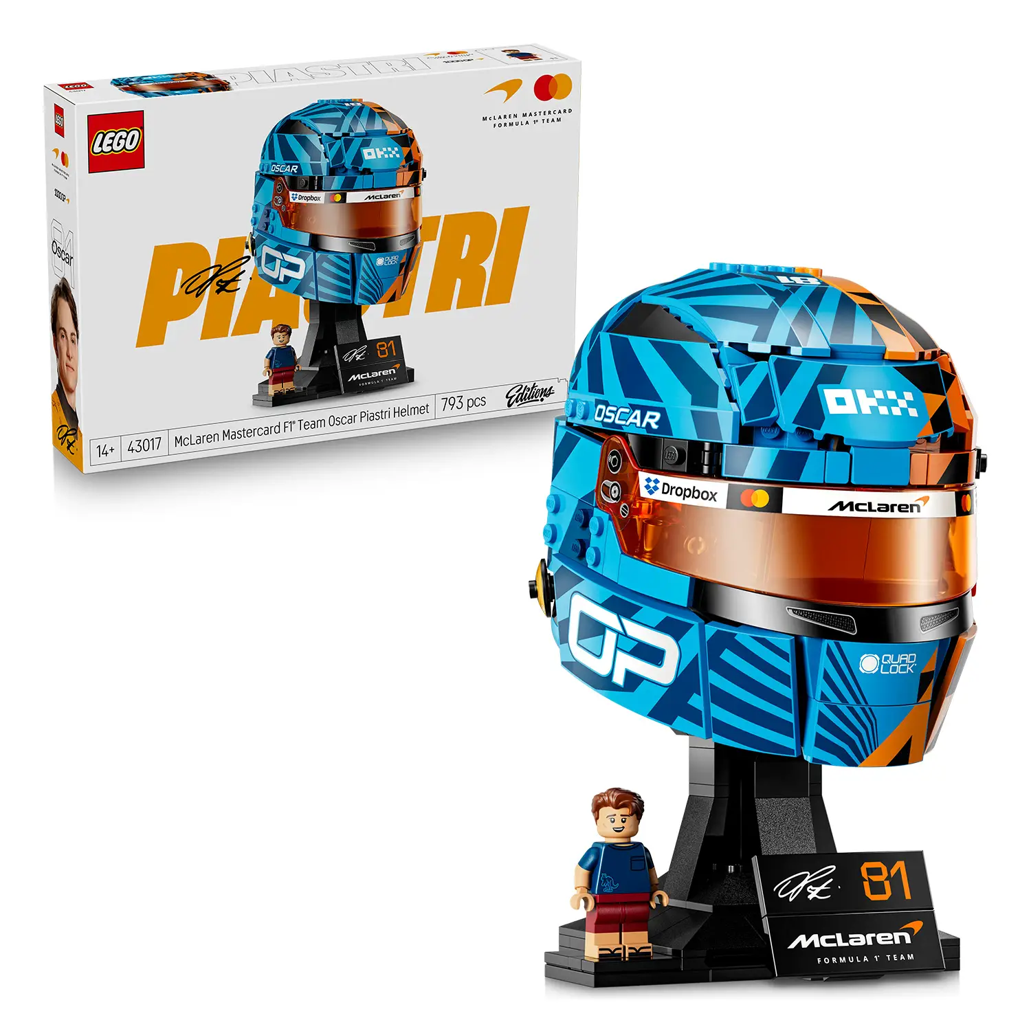 Lego Editions Casco di Oscar Piastri McLaren Mastercard F1 Team 43017 - lego