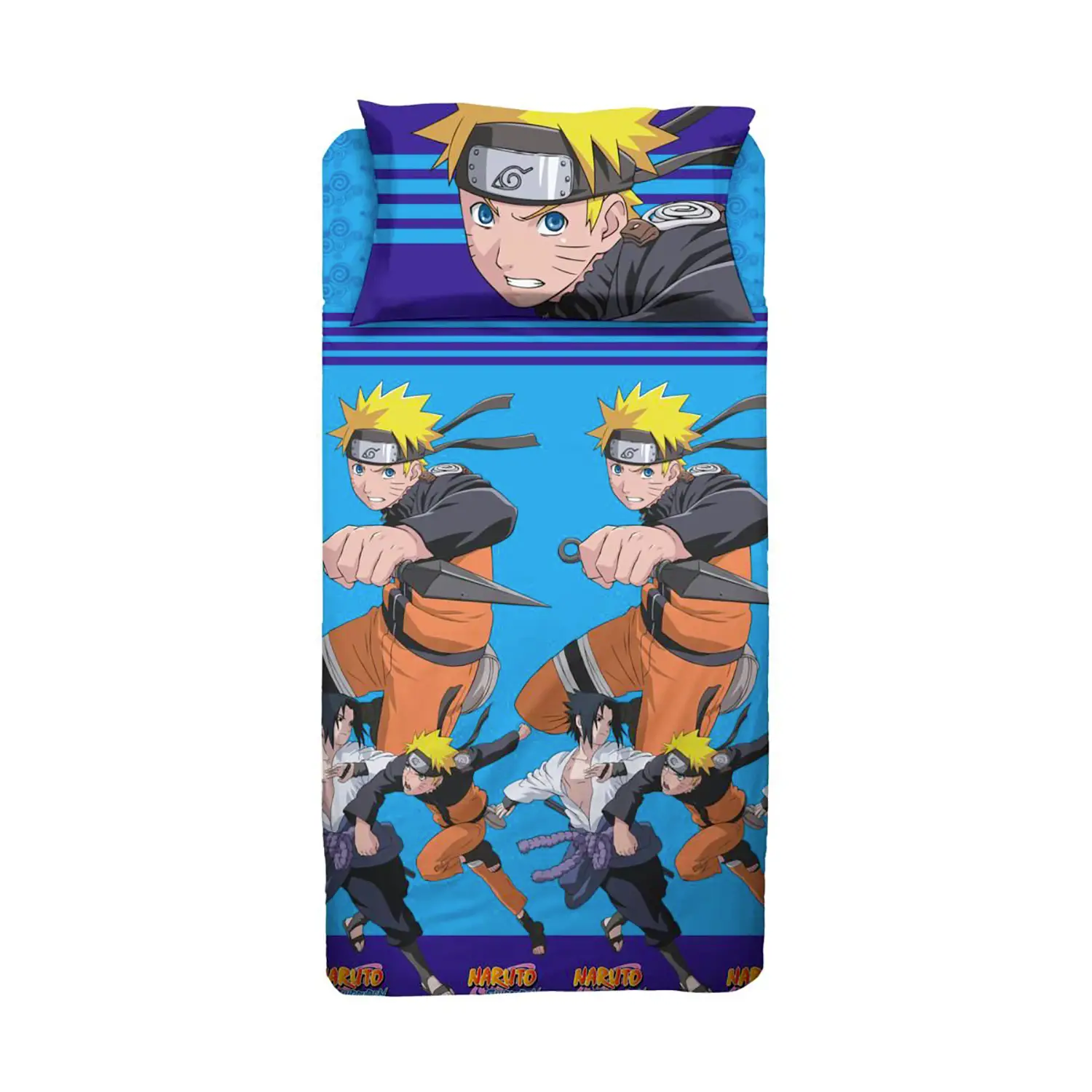 Completo Letto Singolo Naruto con Federa Piazzata - HERMET - biancheria casa