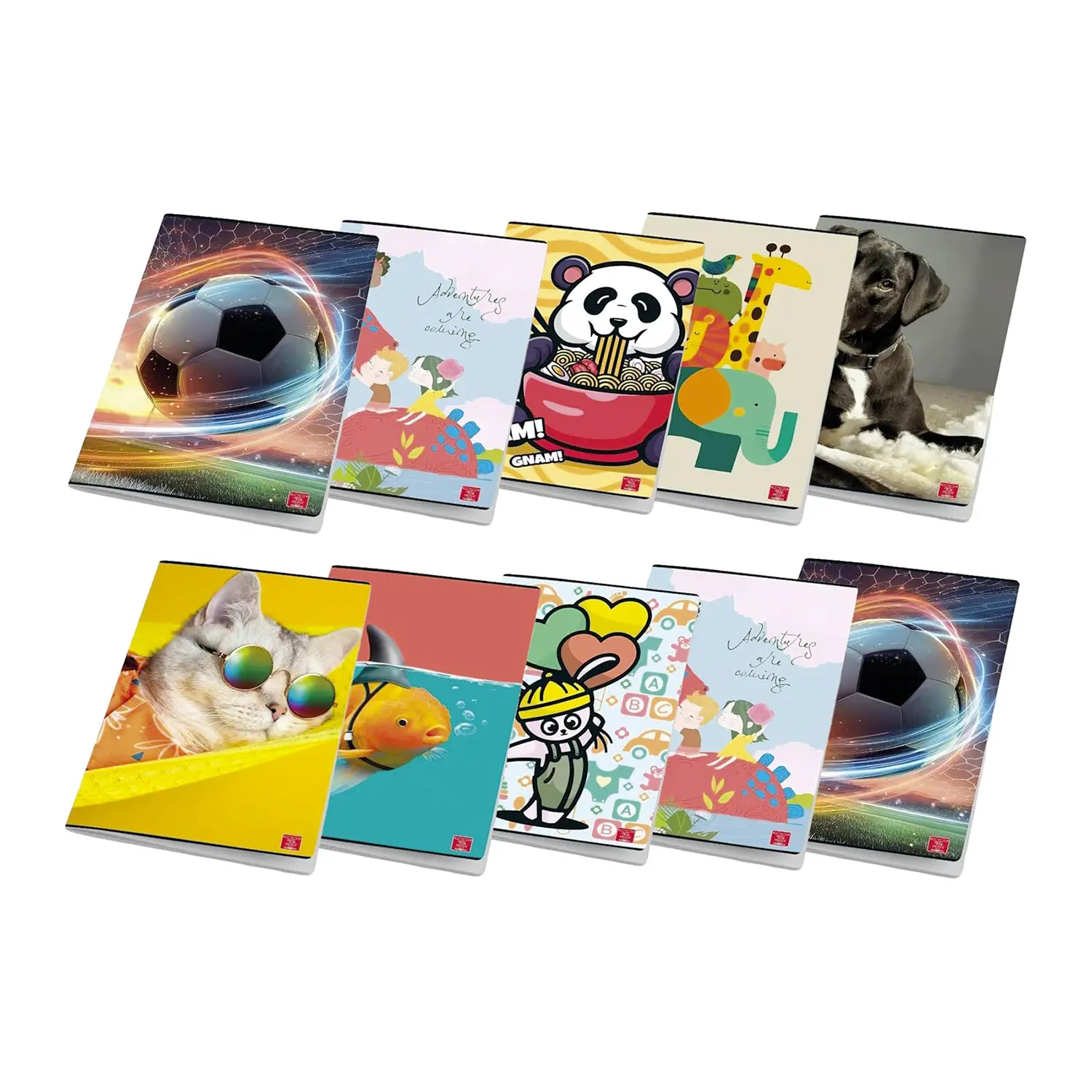 Quaderno Maxi Pigna Per Bambini Fantasie Assortite 80gr Rigatura A - Prima E Seconda Elementare - Cancelleria varia