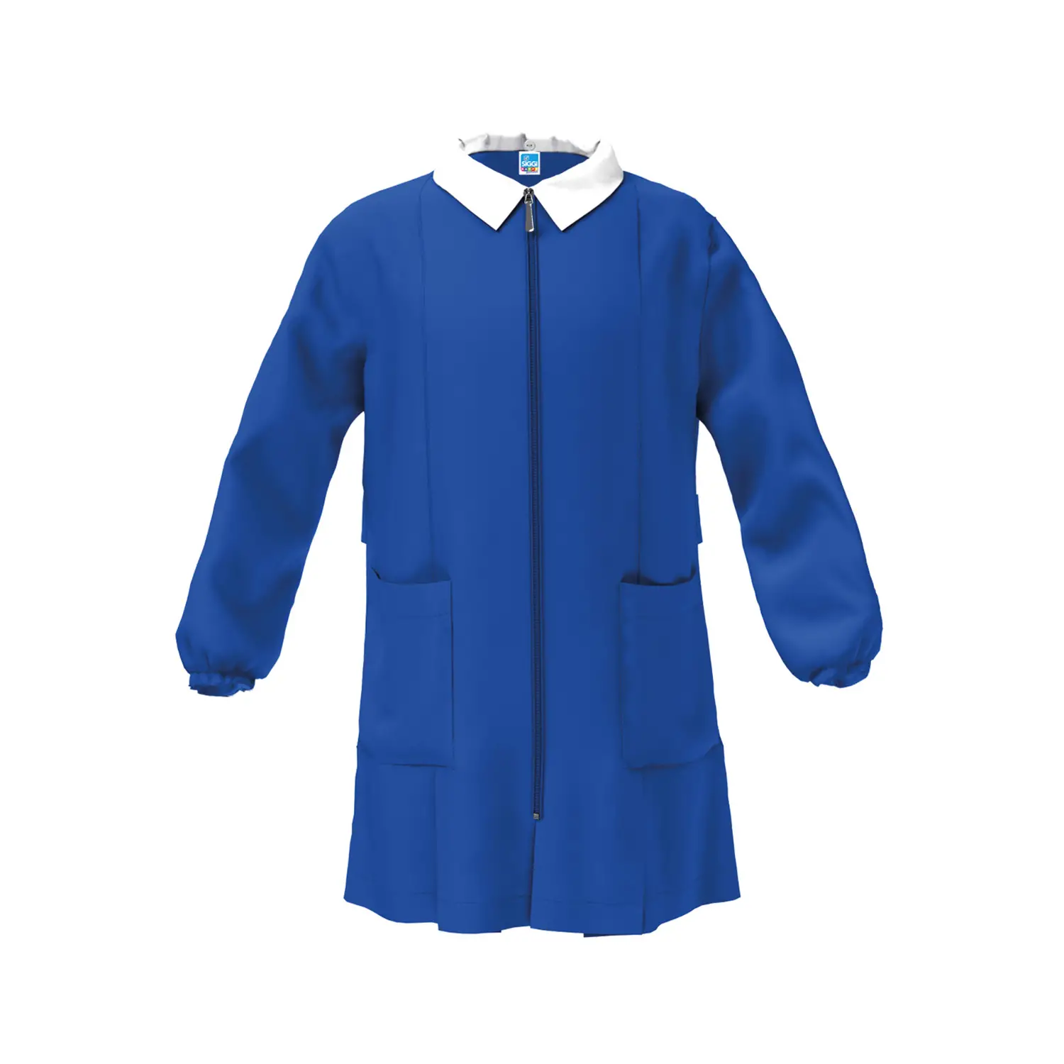 Grembiule Bambino Scuola Zip Senza Ricamo Blu 9 Anni - grembiuli scolastici
