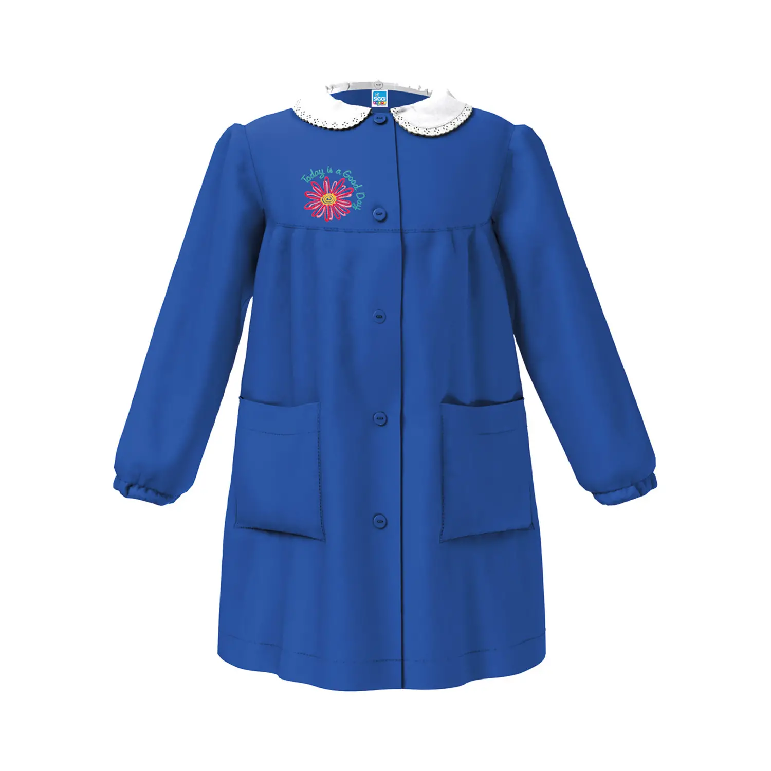 Grembiule Bambina Scuola Fiore Blu 9 Anni - grembiuli scolastici