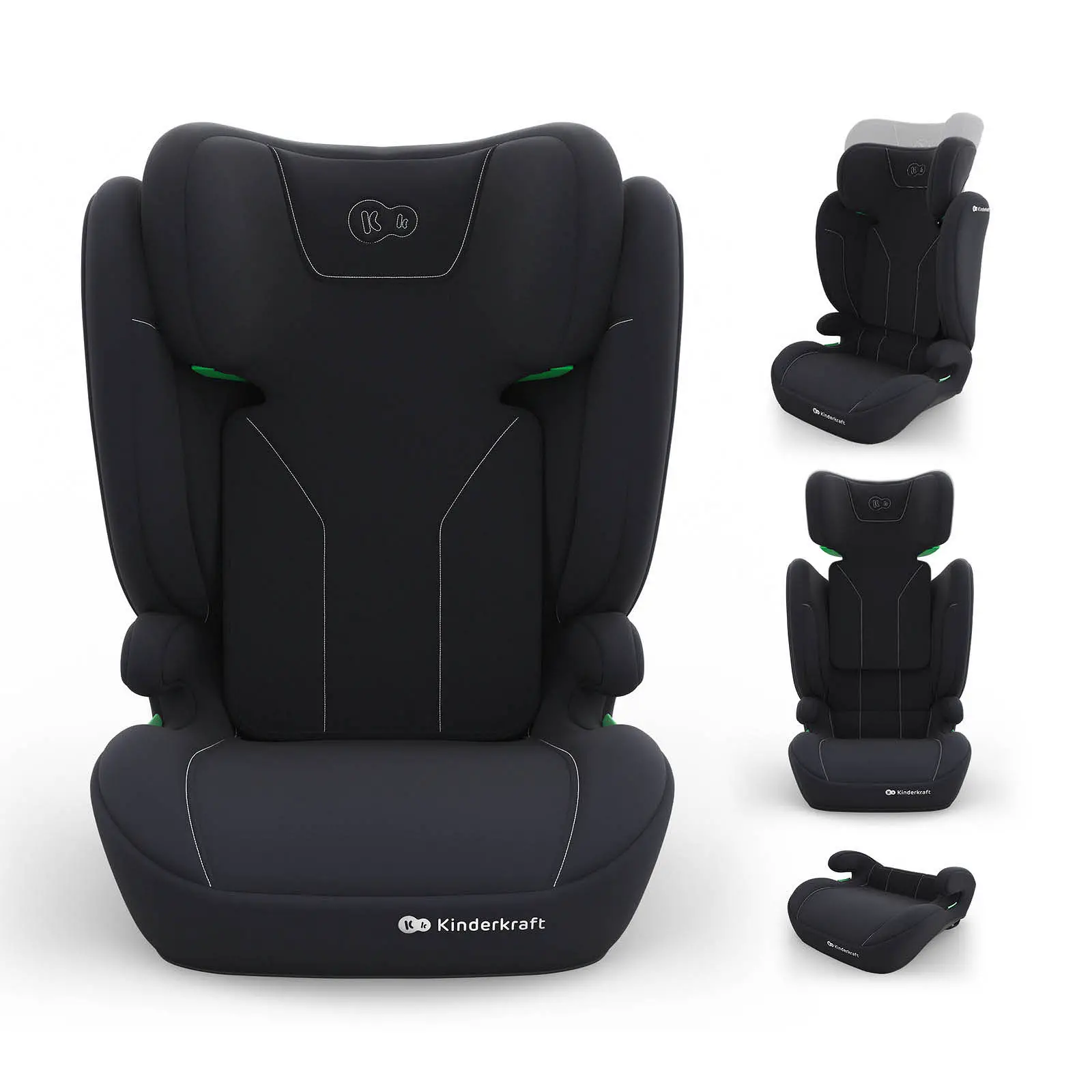 Seggiolino Auto Kinderkraft I-spark 2 Plus I-size Black 100-150cm - bambini 100-150 cm (4-12 anni)