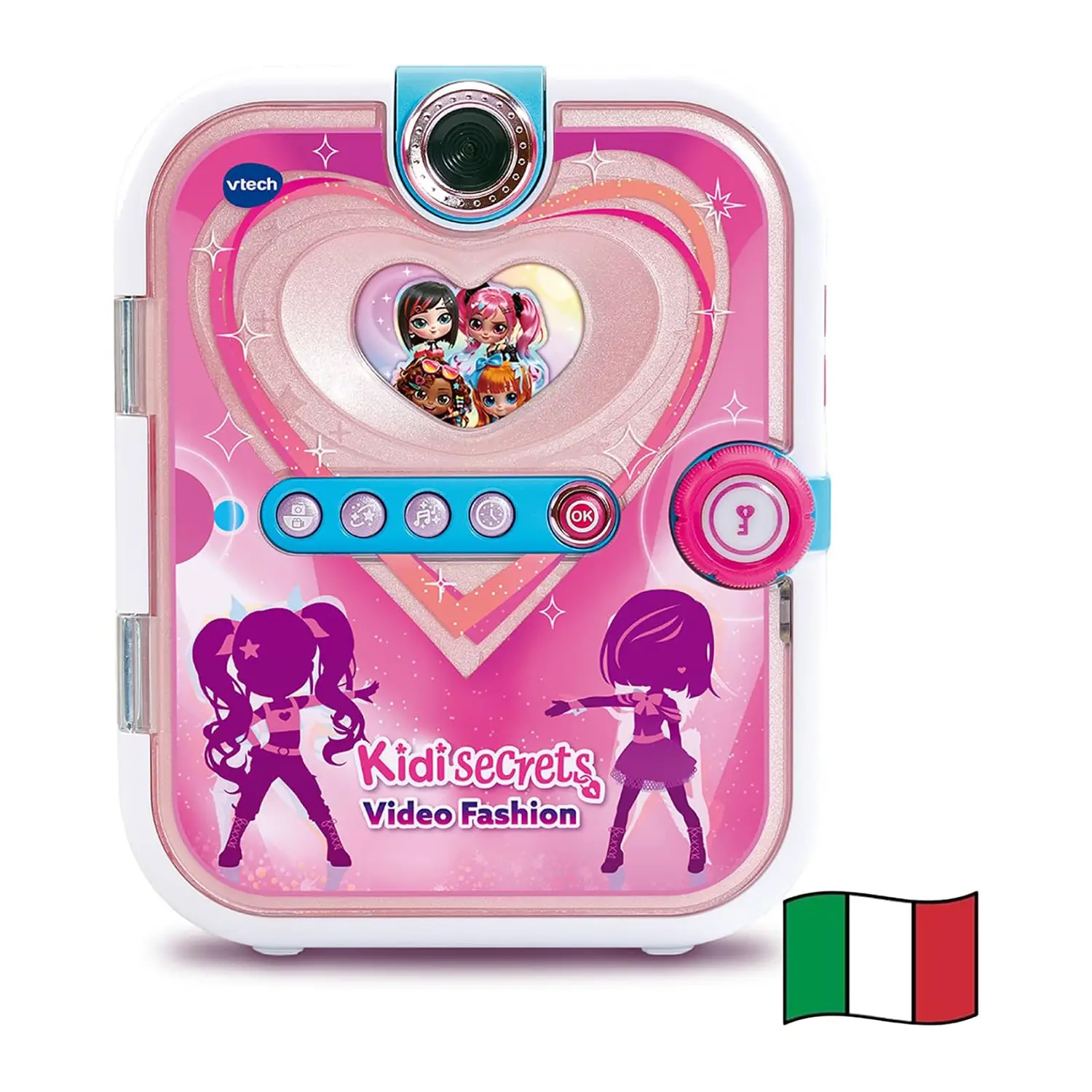 VTech KidiSecrets Video Fashion Diario Segreto Rosa Italiano 6+ Anni - giochi elettronici