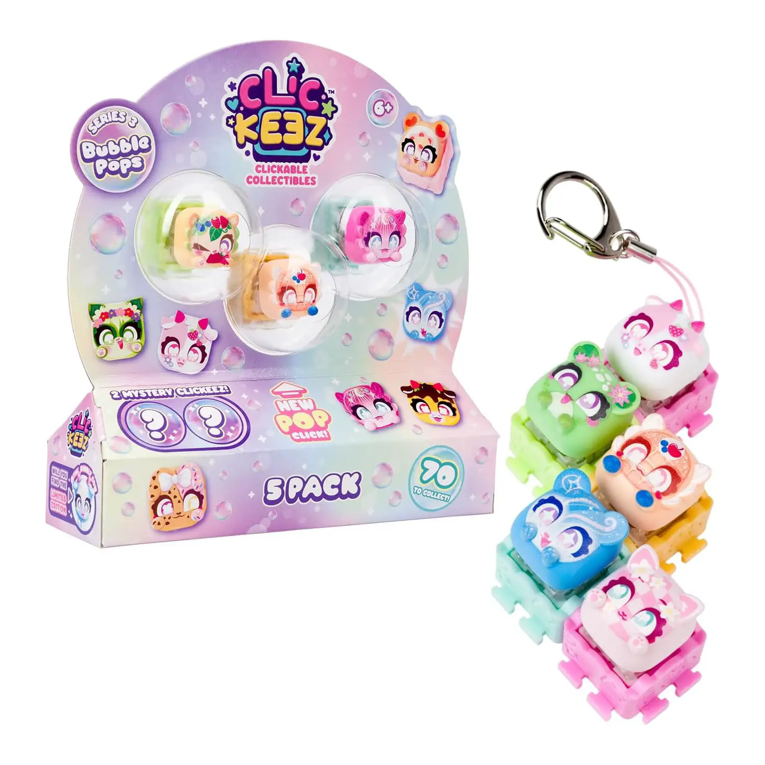 Goliath Clickeez Bubble Pops 5 Pezzi Serie 3 - collezionabili bambina