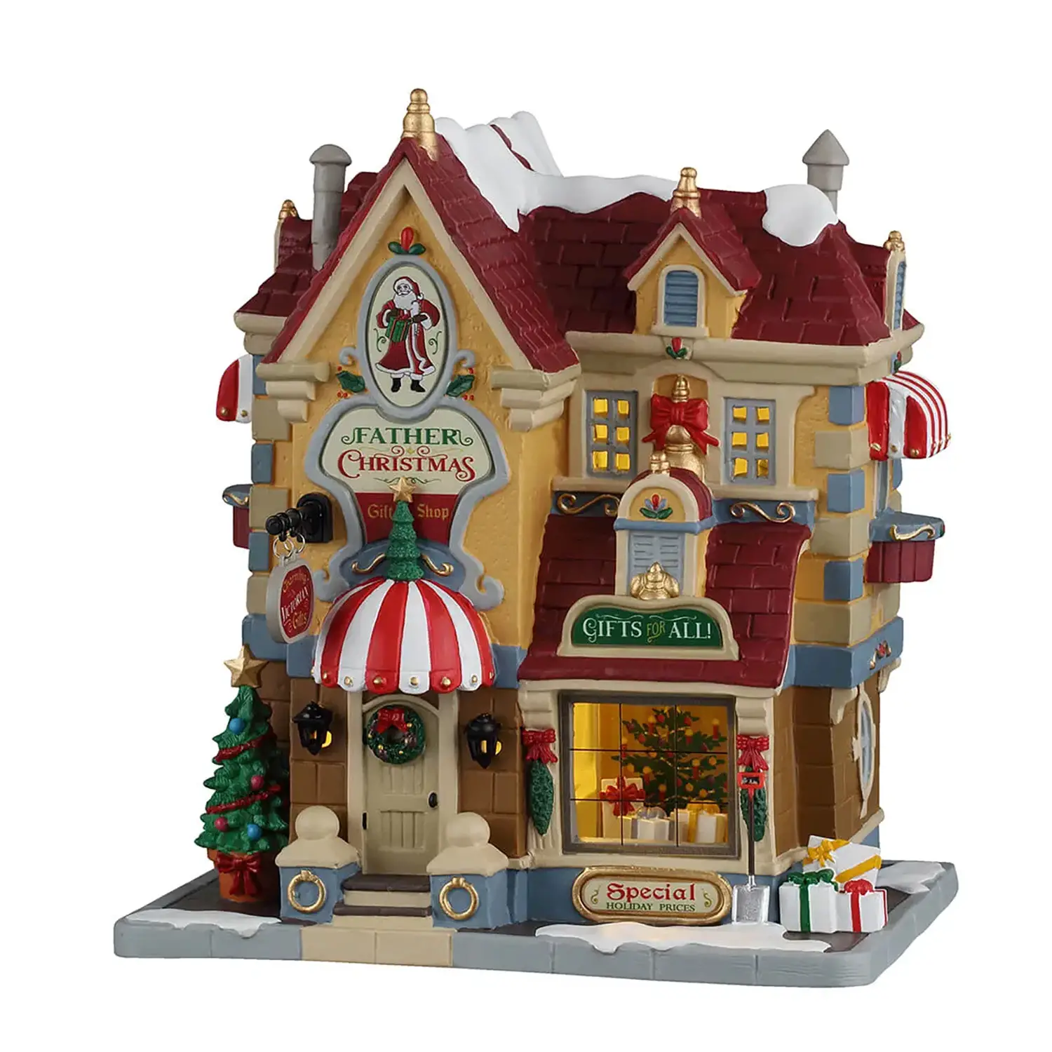 Lemax Father Christmas Gift Shop 65562 – Negozio Regali Natalizio Luminoso - scene e villaggi