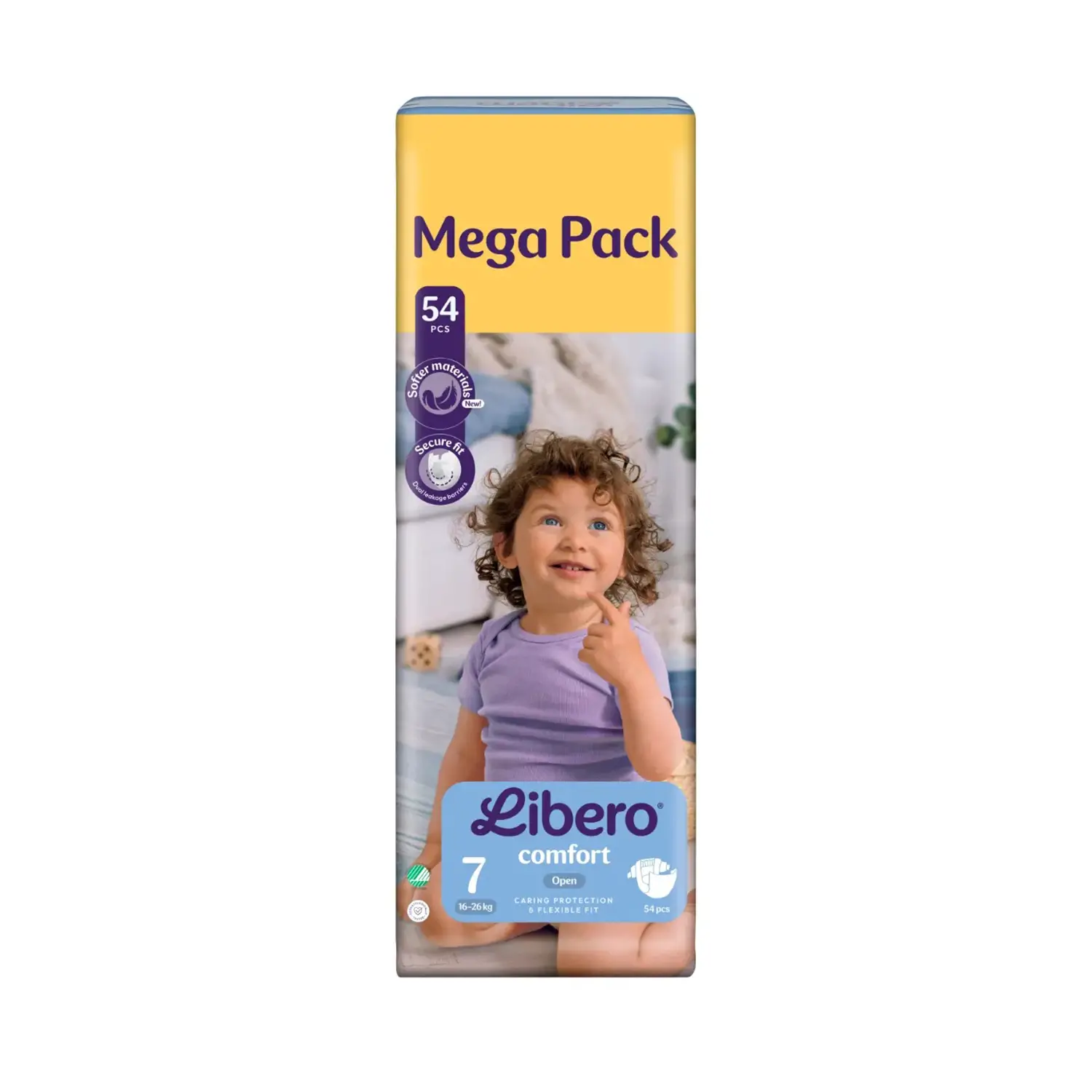 Pannolini Libero Comfort Megapack - Taglia 7 - 16-26kg - 54 Pz - pannolini e salviettine
