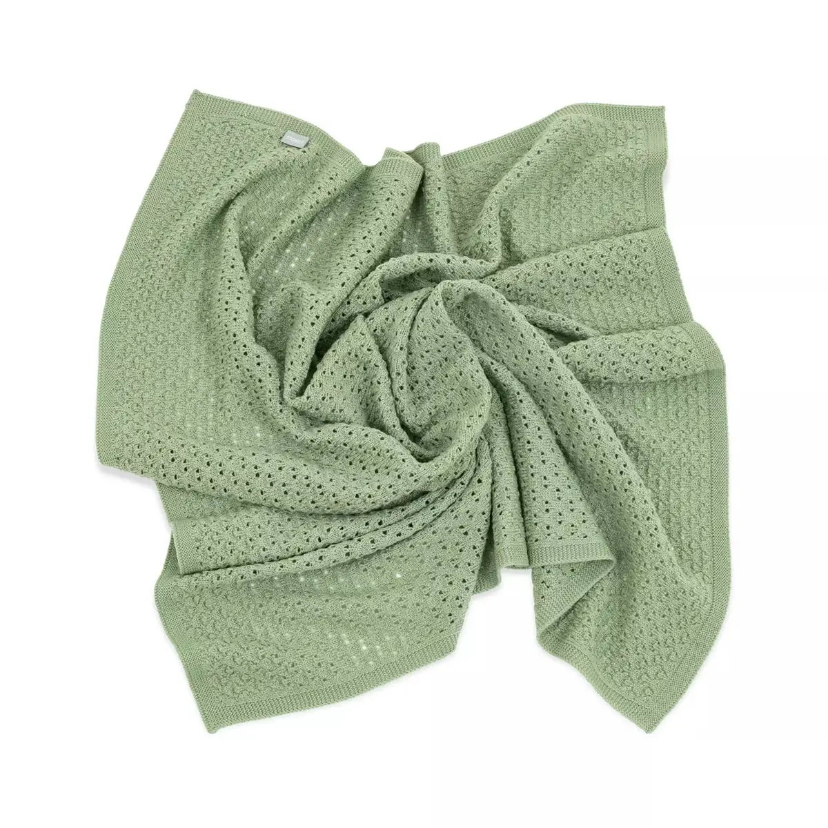 Stokke coperta in Lana Merino 80x80 Sage Green - lenzuolini
