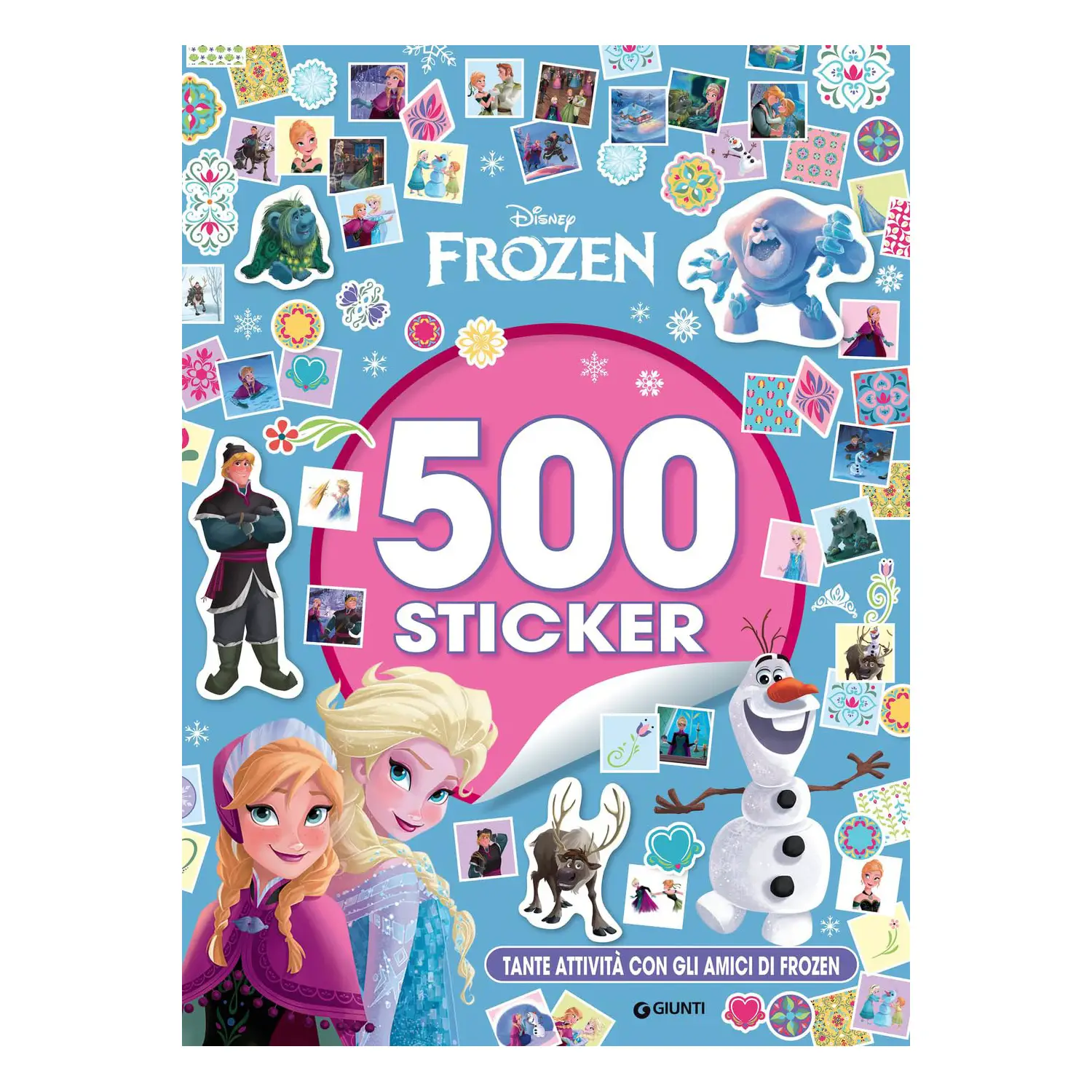 Libro con 500 Sticker Disney - Frozen - Prima biblioteca
