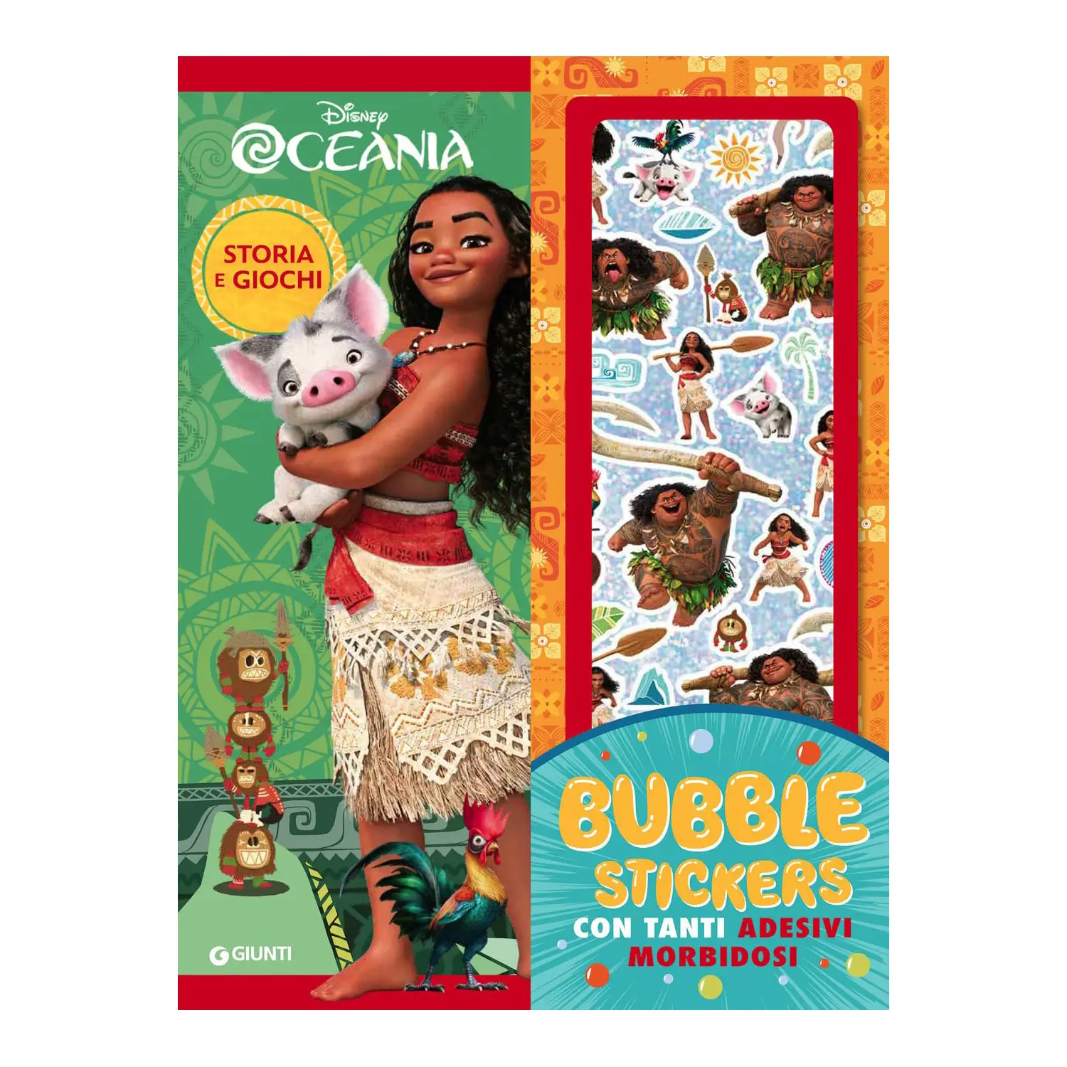 Libro con Bubble Stickers Disney Oceania - Prima biblioteca