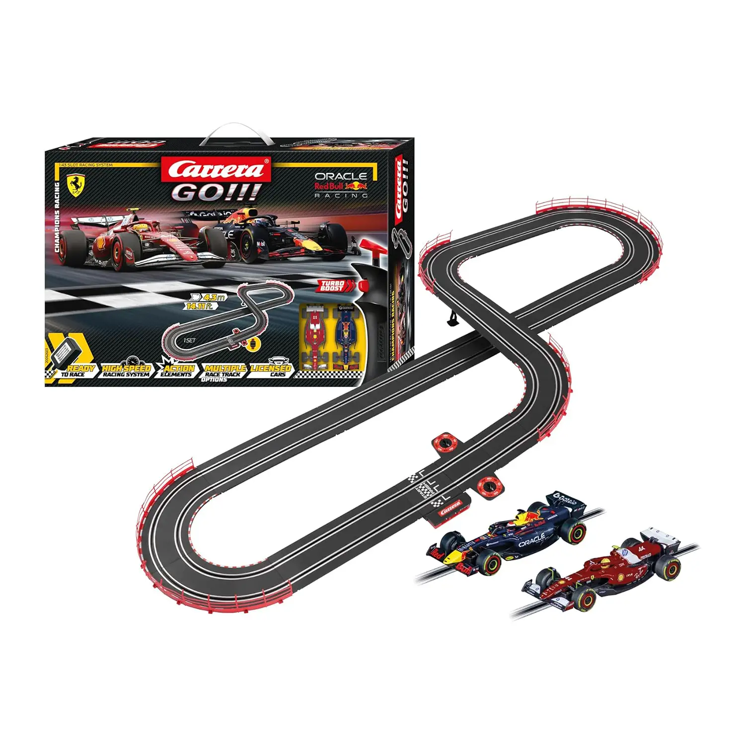 Carrera Champion's Racing - Pista da Corsa per Auto - Veicoli, garage e piste