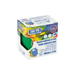 Nastro Telato Adesivo Verde 38 mm x 2,75 m – Nastro Telato Resistente