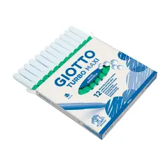 Pennarelli Turbo Maxi Giotto - 12 Pezzi • Verdino